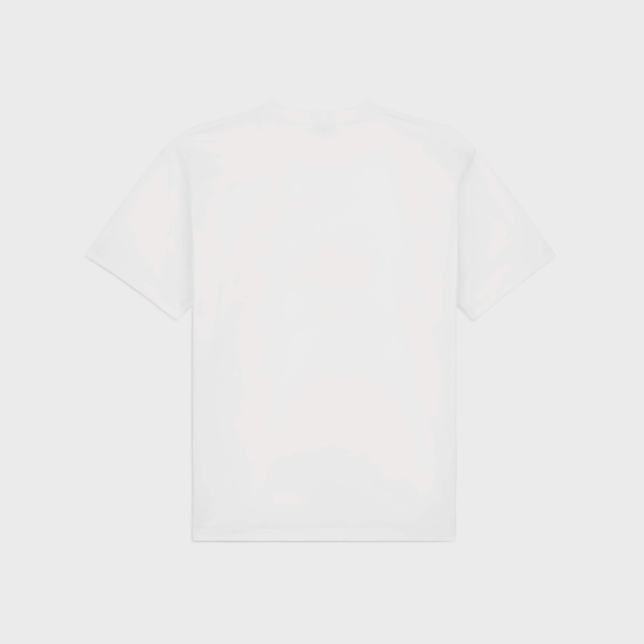 Celine BRIGHT YOUNG LOOSE T-SHIRT IN COTTON JERSEY off white/black Size US XXL / EU 58 / 5 - 2 Thumbnail