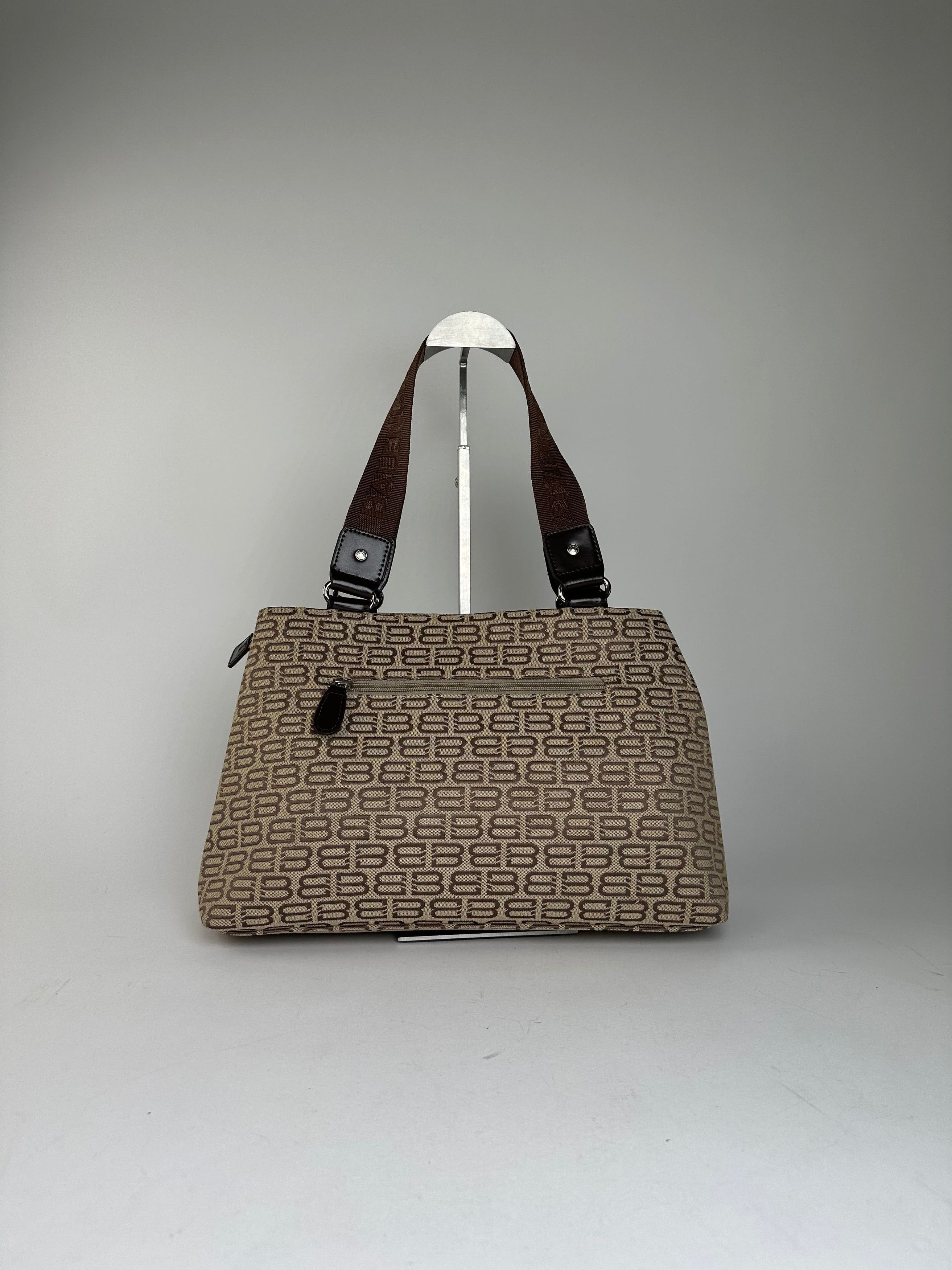 Balenciaga Beige Canvas Leather Monogram Tote Bag Size ONE SIZE - 12 Thumbnail