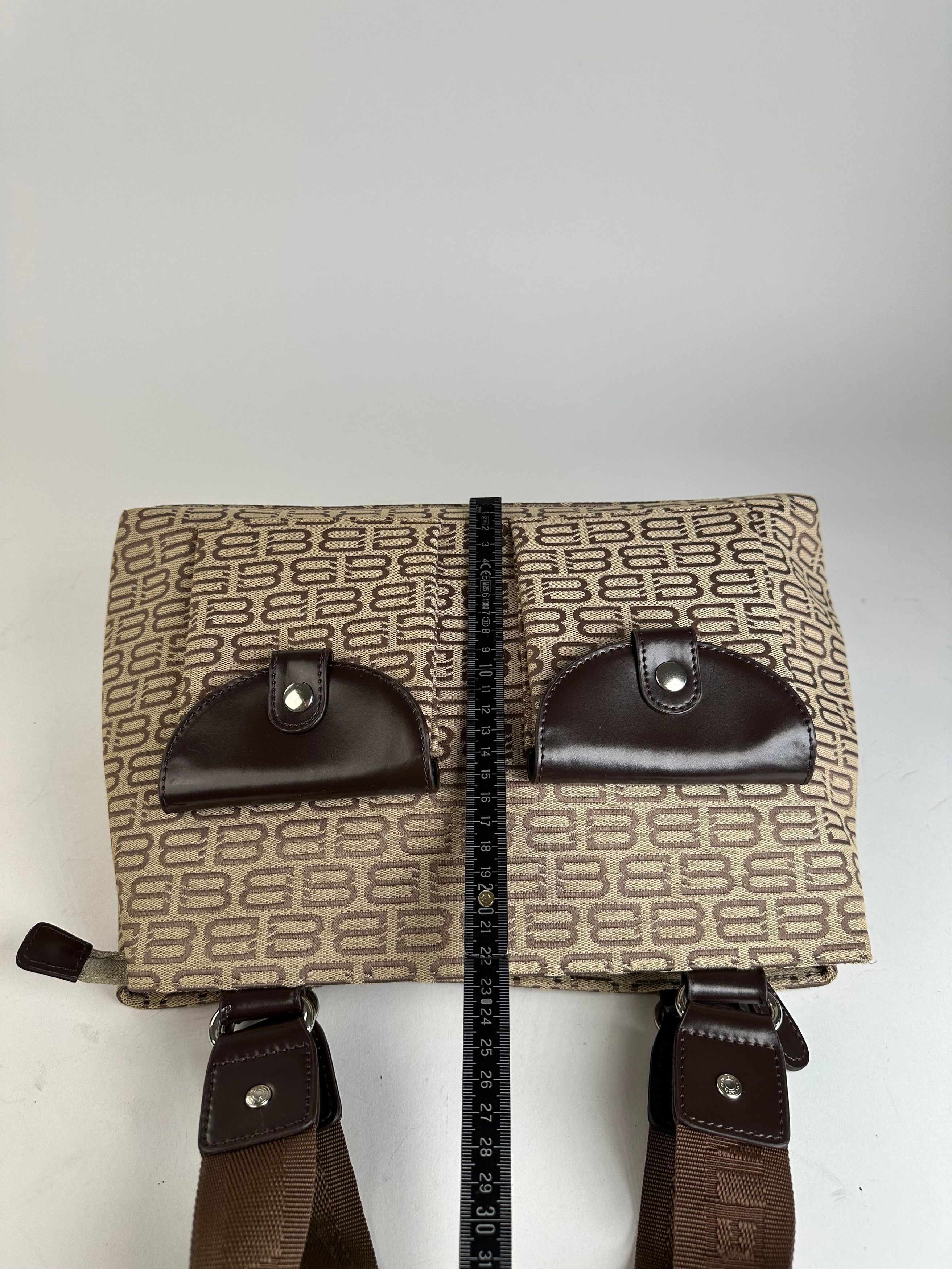 Balenciaga Beige Canvas Leather Monogram Tote Bag Size ONE SIZE - 14 Thumbnail