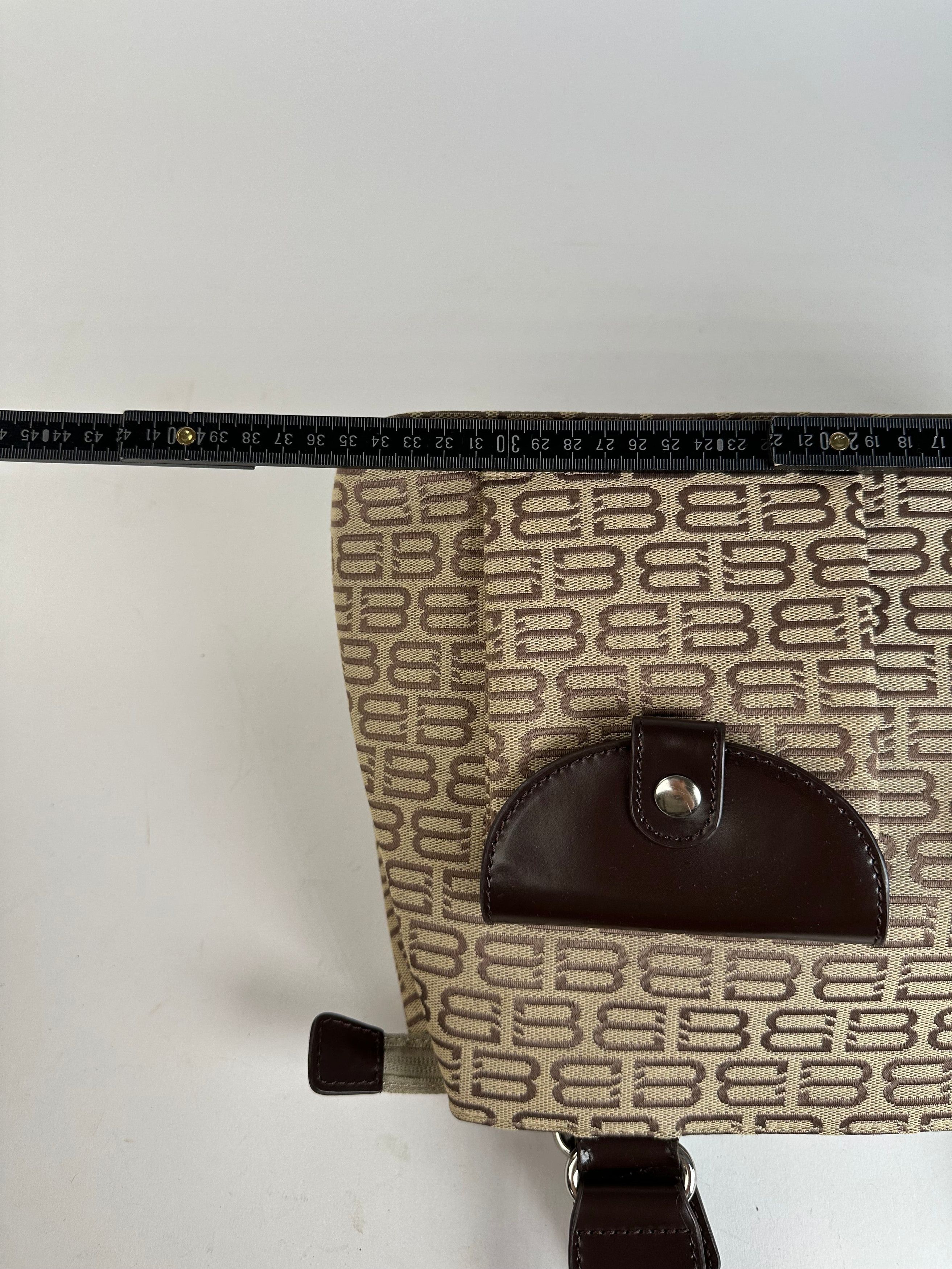 Balenciaga Beige Canvas Leather Monogram Tote Bag Size ONE SIZE - 13 Thumbnail