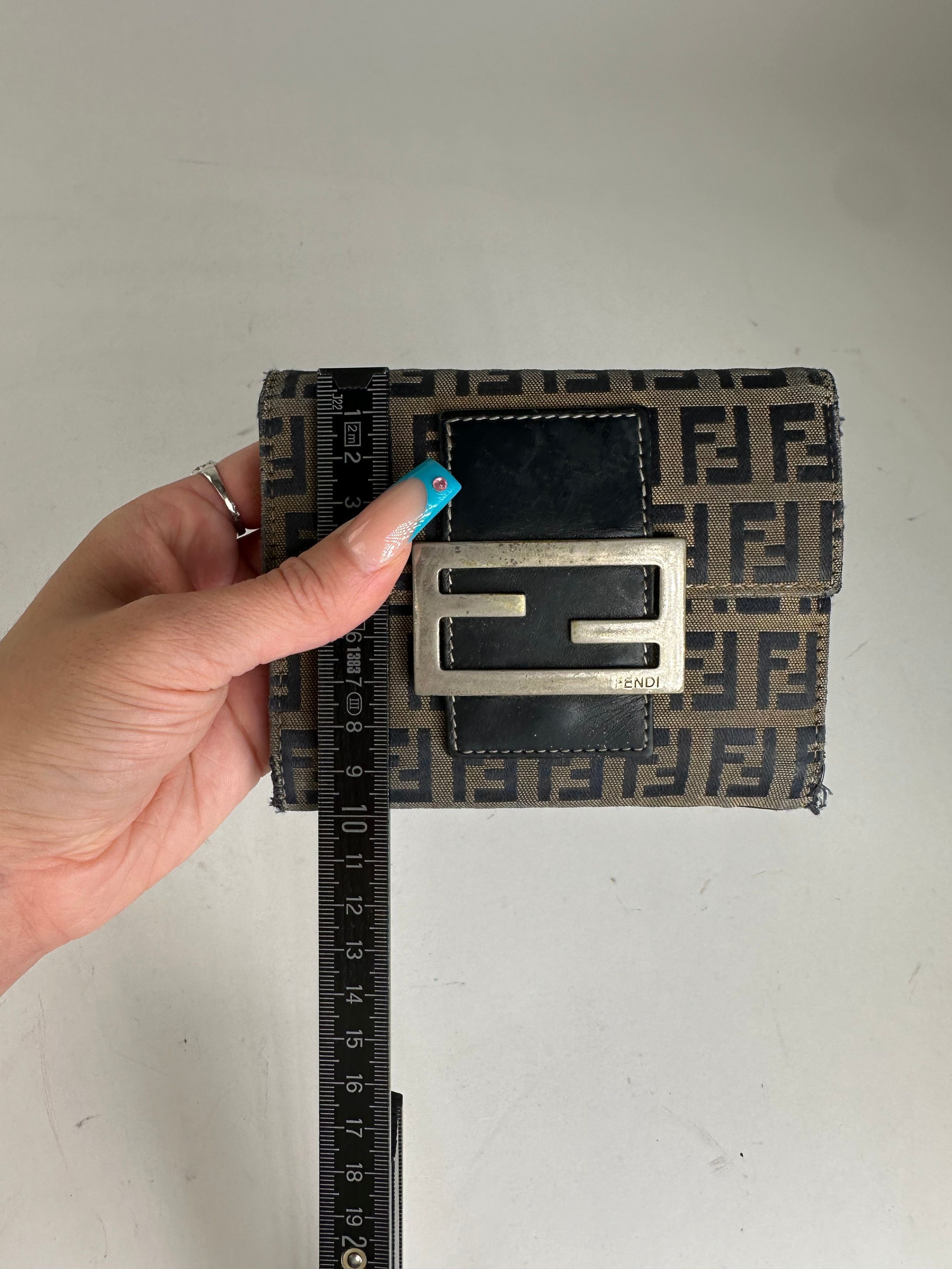 Fendi Vintage Fabric Wallet Brown Size ONE SIZE - 10 Thumbnail
