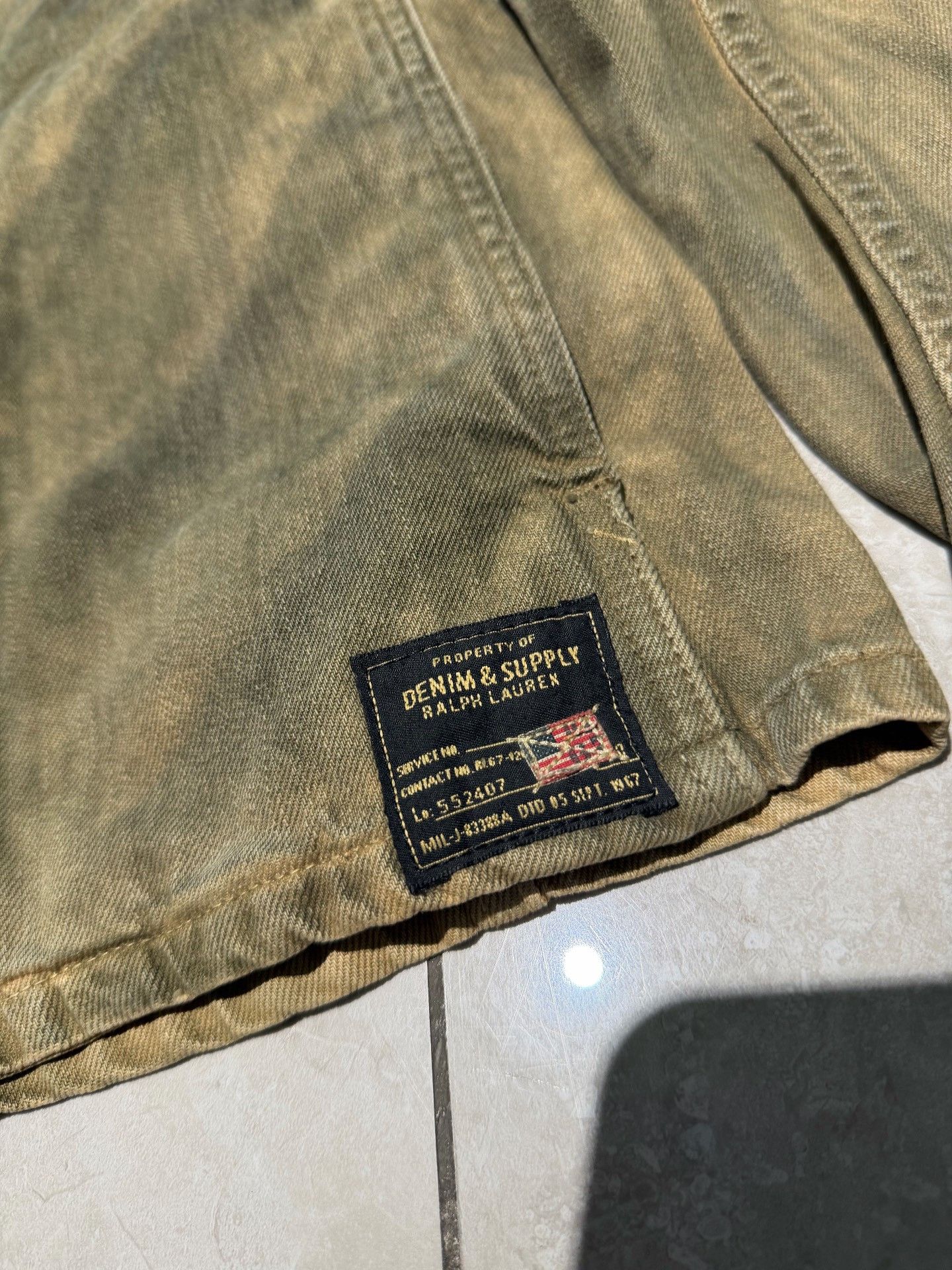 Denim & Supply Ralph Lauren Ralph Lauren Distressed Vintage Mud-Dyed Jacket Size US M / EU 48-50 / 2 - 5 Thumbnail