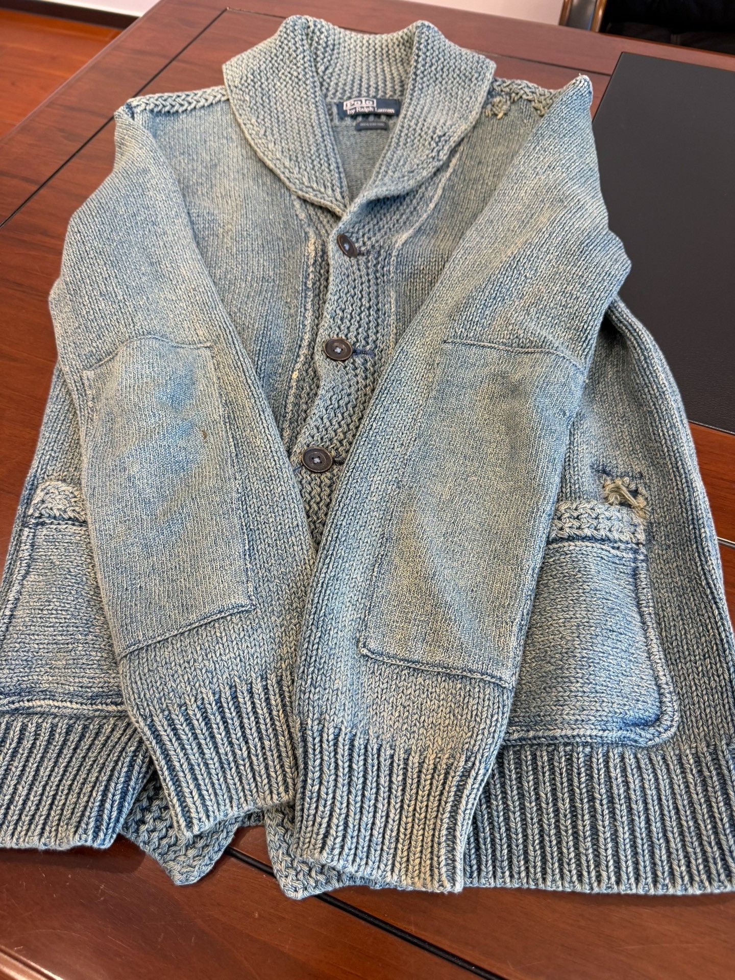RRL Ralph Lauren Polo Ralph Lauren RRL Knit Cardigan Size US L / EU 52-54 / 3 - 3 Thumbnail