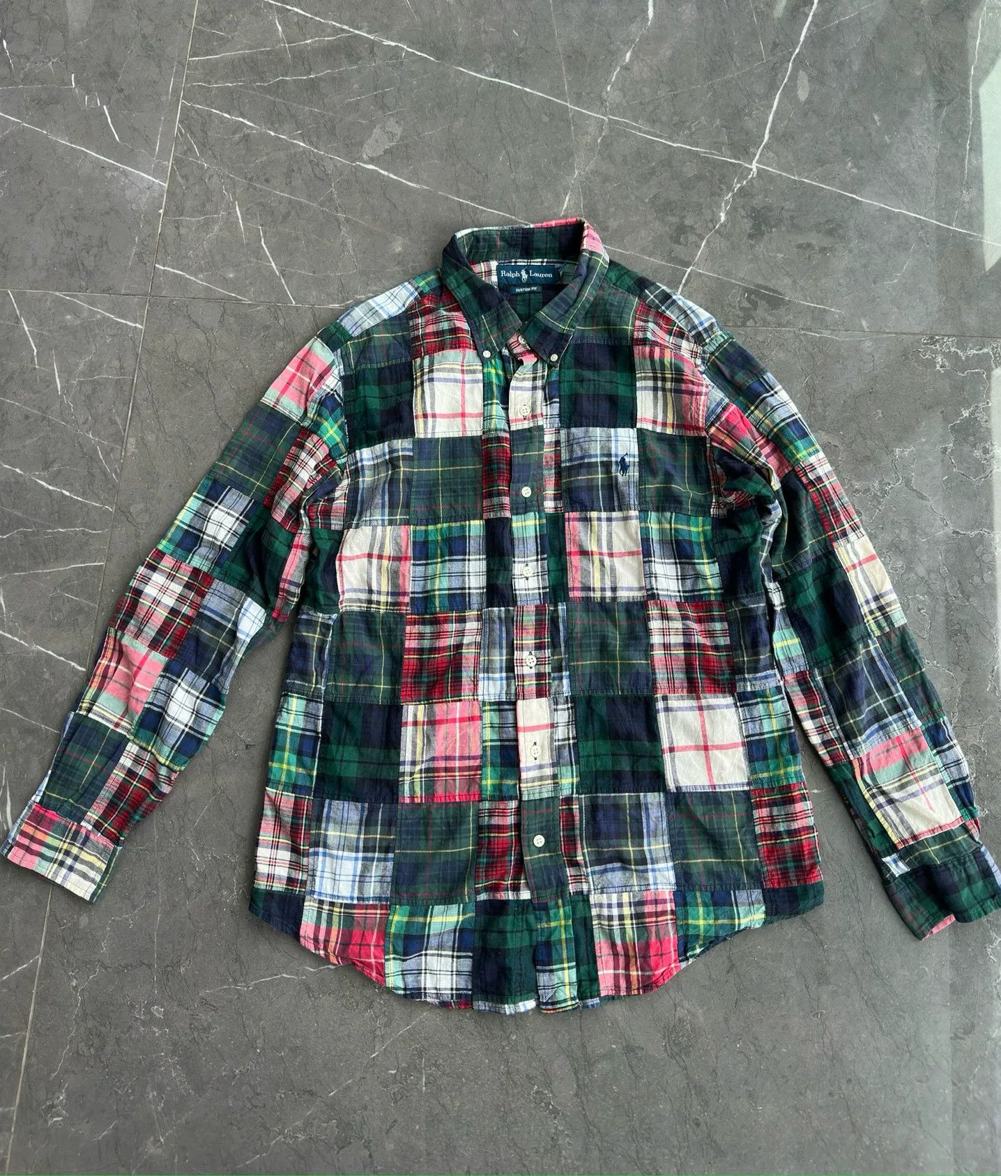 Ralph Lauren Ralph Lauren Patchwork Plaid Shirt Size US M / EU 48-50 / 2 - 3 Thumbnail