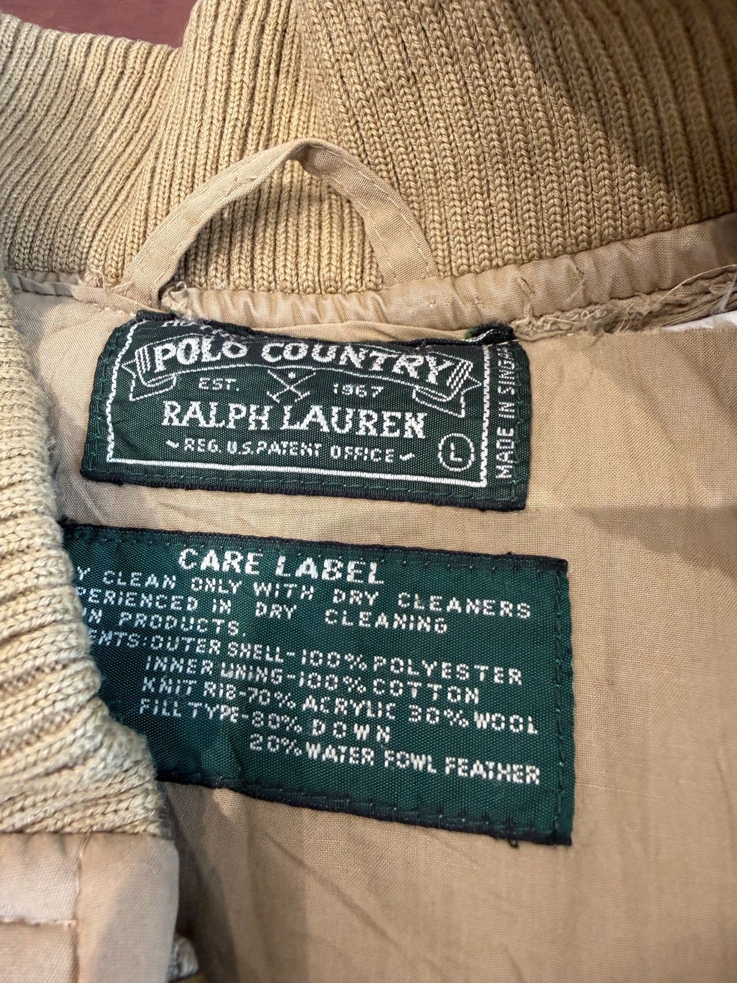 RRL Ralph Lauren Ralph Lauren Vintage RRL Down Jacket Size US M / EU 48-50 / 2 - 3 Thumbnail