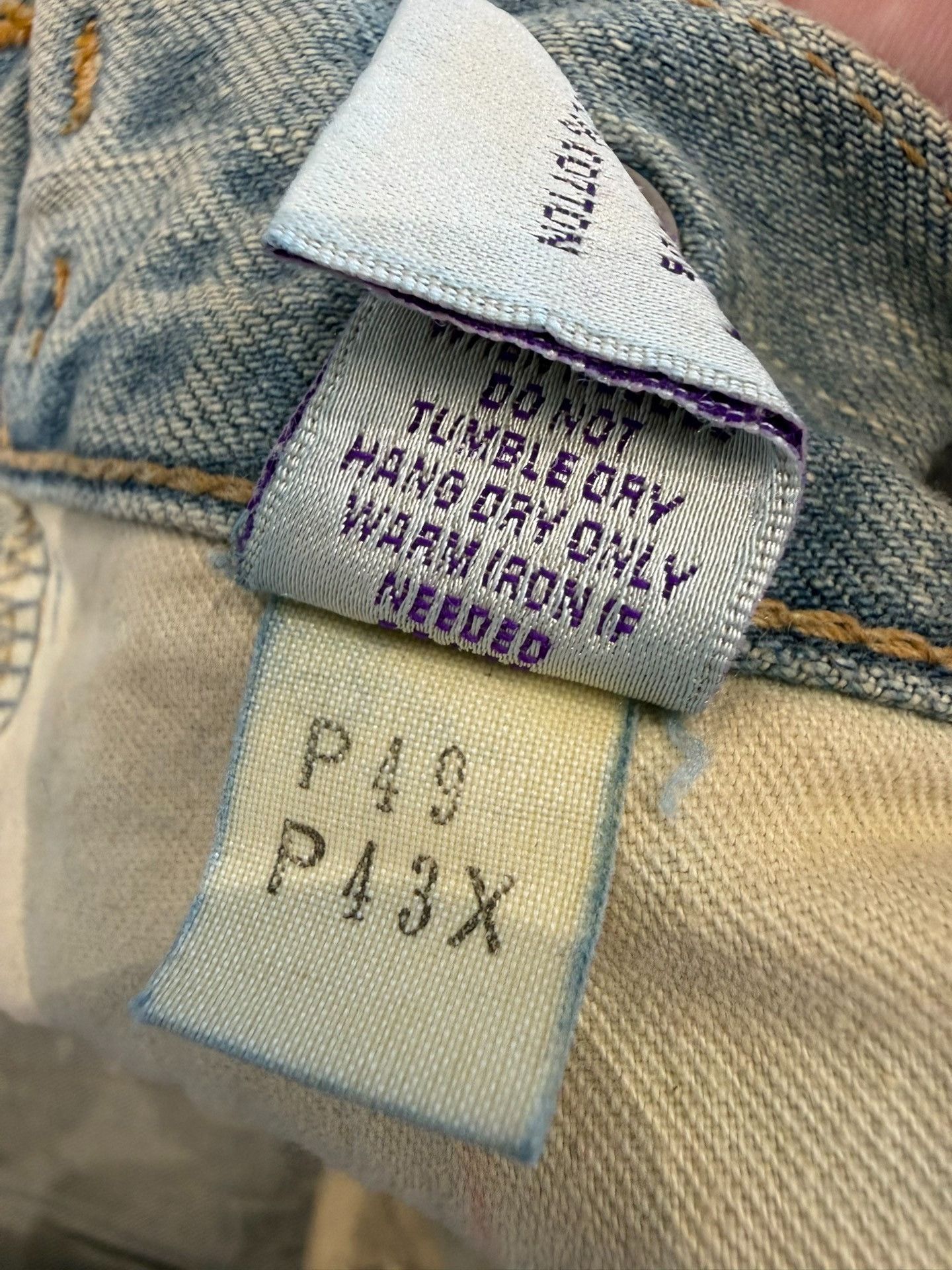Vintage Rare Men's Jeans P49043X Size US 35 - 3 Thumbnail