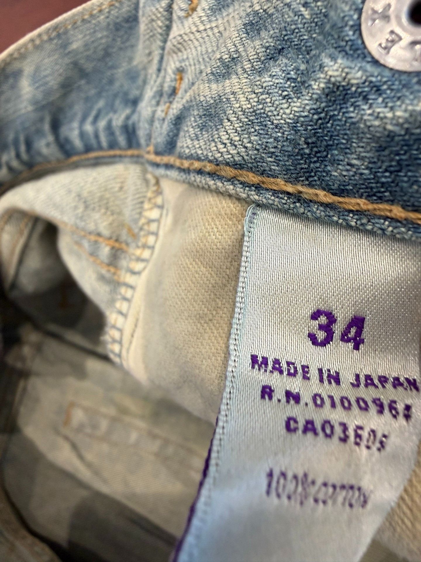 Vintage Rare Men's Jeans P49043X Size US 35 - 4 Thumbnail