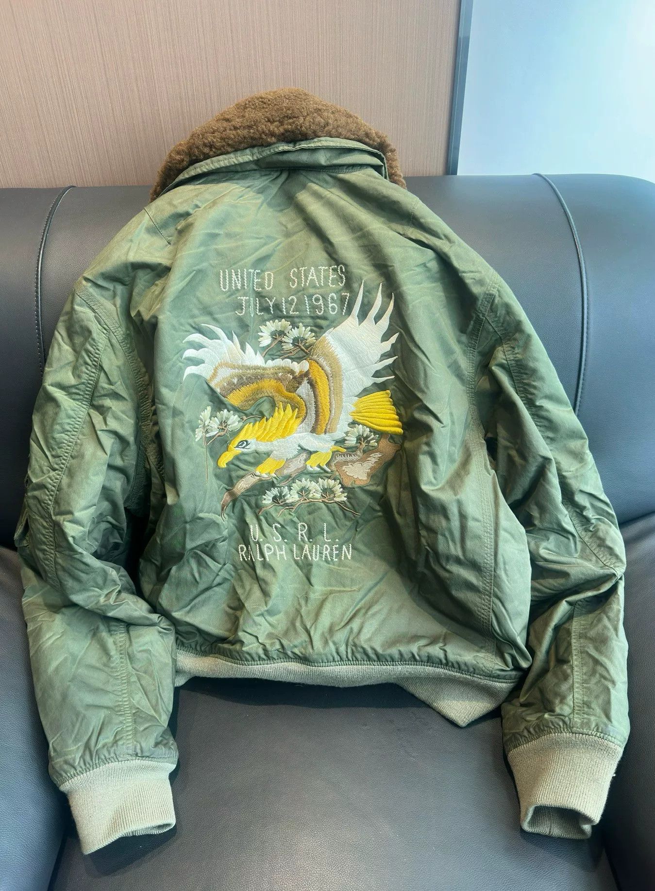Ralph Lauren Ralph Lauren Black Label Waxed Flight Jacket Size US M / EU 48-50 / 2 - 2 Thumbnail