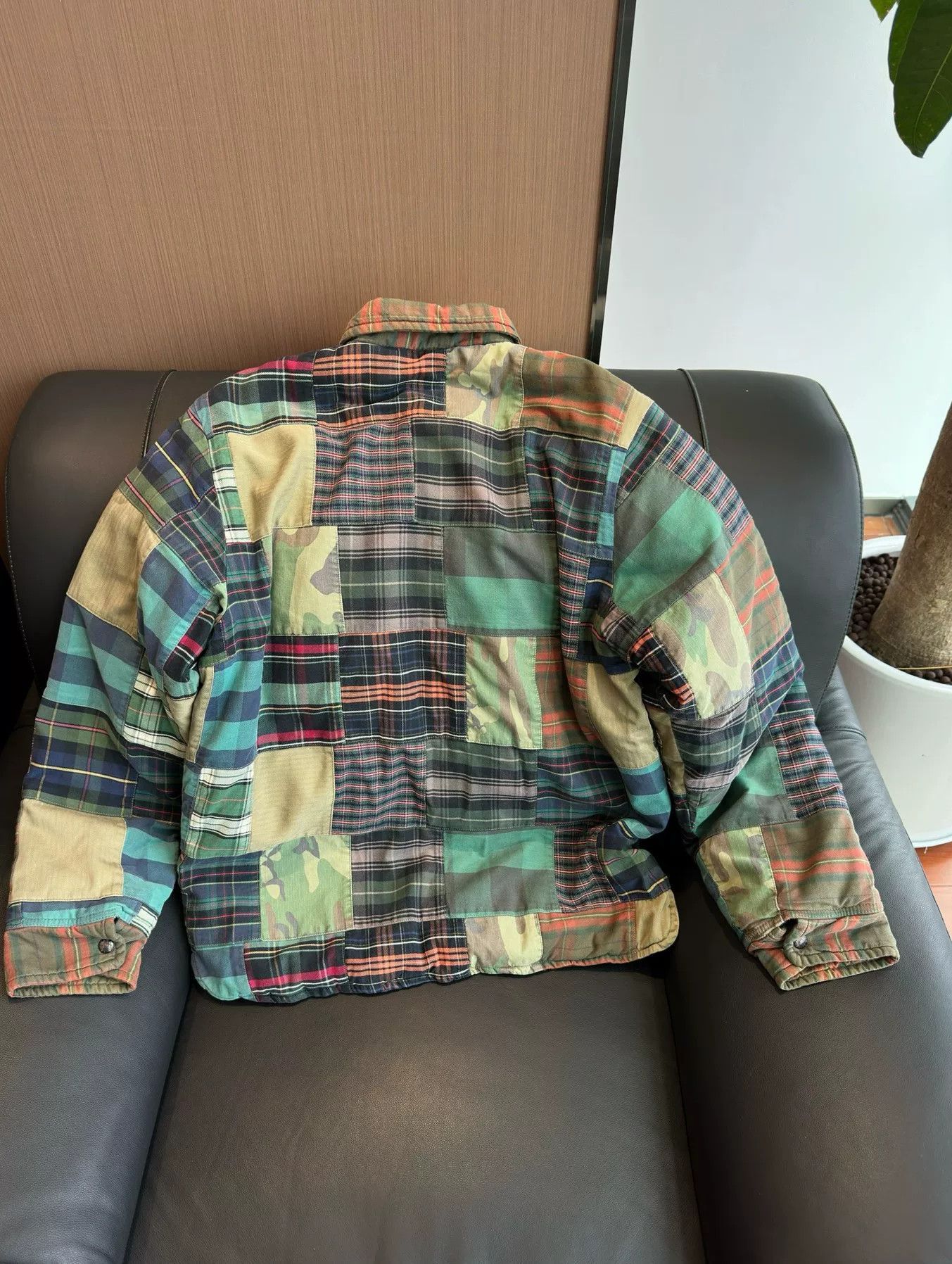 Ralph Lauren Ralph Lauren Patchwork Thick Shirt Jacket Size US M / EU 48-50 / 2 - 4 Thumbnail