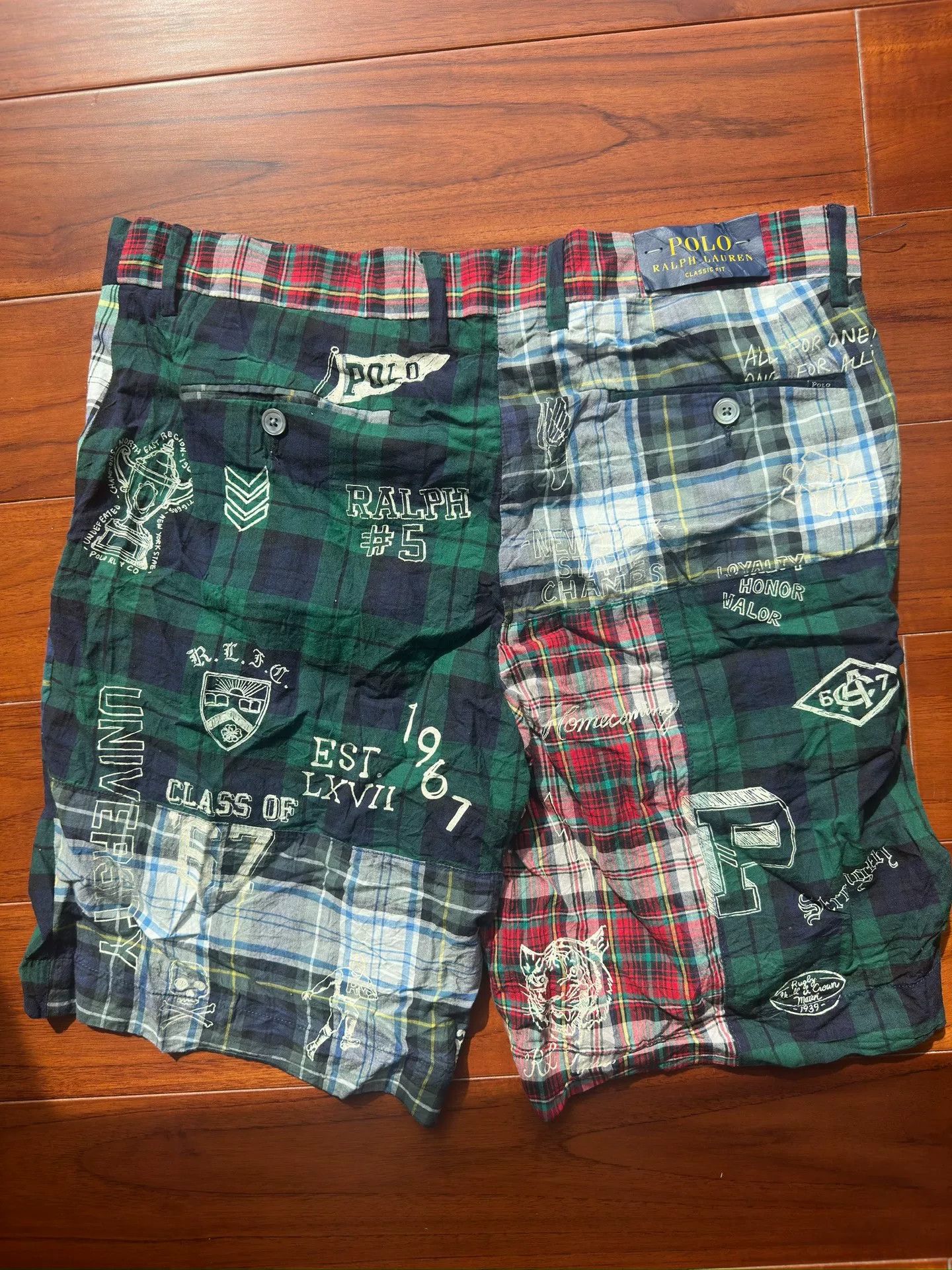Ralph Lauren Ralph Lauren Patchwork Graffiti Shorts Size US 30 / EU 46 - 2 Thumbnail