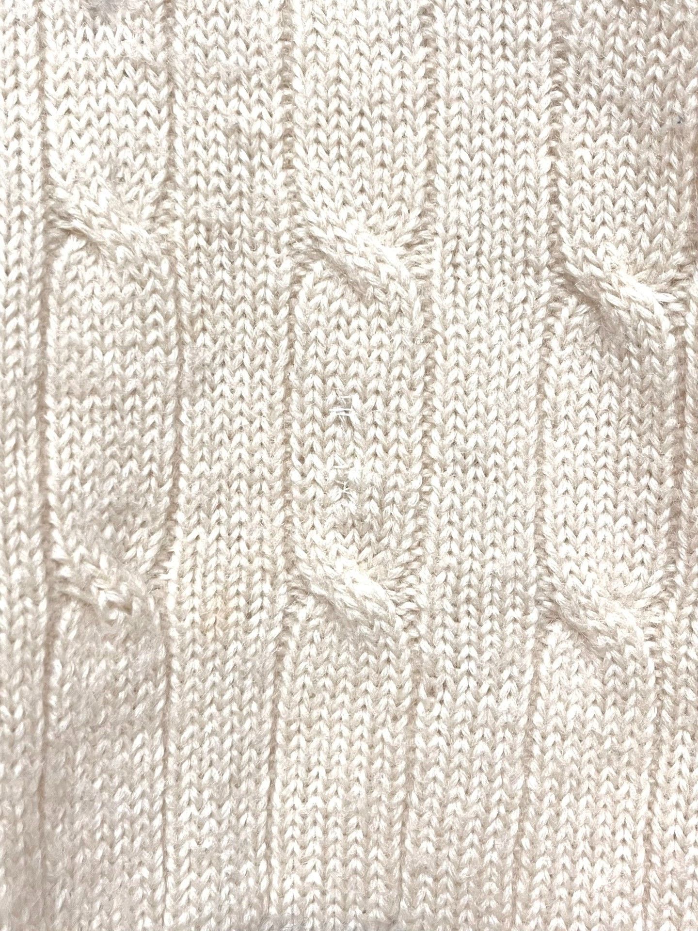 Polo Ralph Lauren Polo Ralph Lauren Cream Striped V-neck Sweater Size US S / EU 44-46 / 1 - 5 Thumbnail
