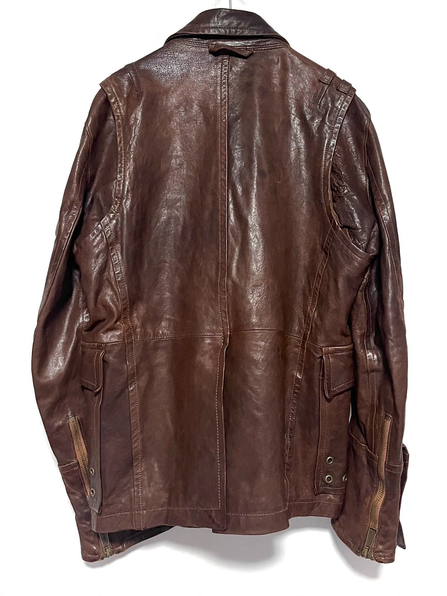 Dsquared2 Dsquared² Runway Brown Leather Jacket Size US L / EU 52-54 / 3 - 6 Thumbnail