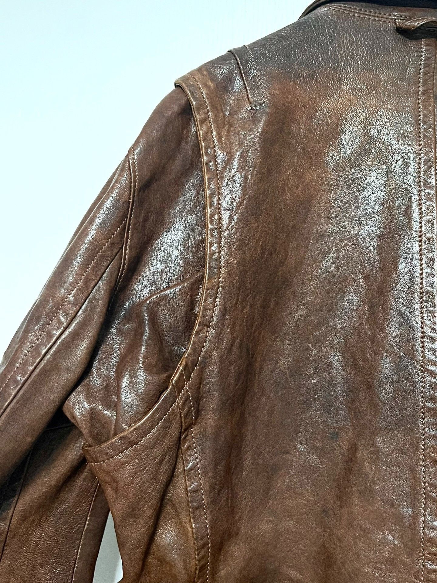 Dsquared2 Dsquared² Runway Brown Leather Jacket Size US L / EU 52-54 / 3 - 7 Thumbnail