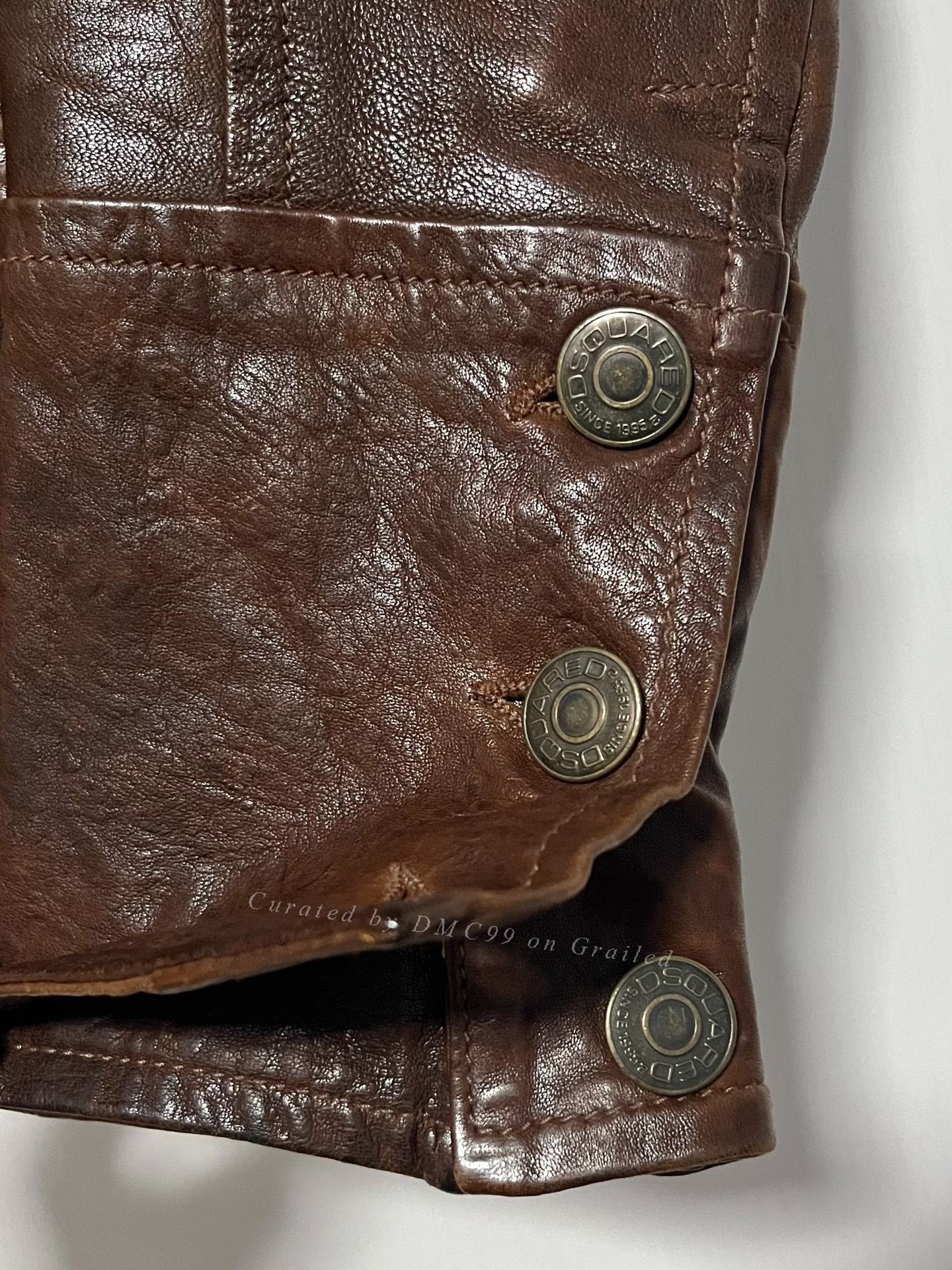 Dsquared2 Dsquared² Runway Brown Leather Jacket Size US L / EU 52-54 / 3 - 5 Thumbnail