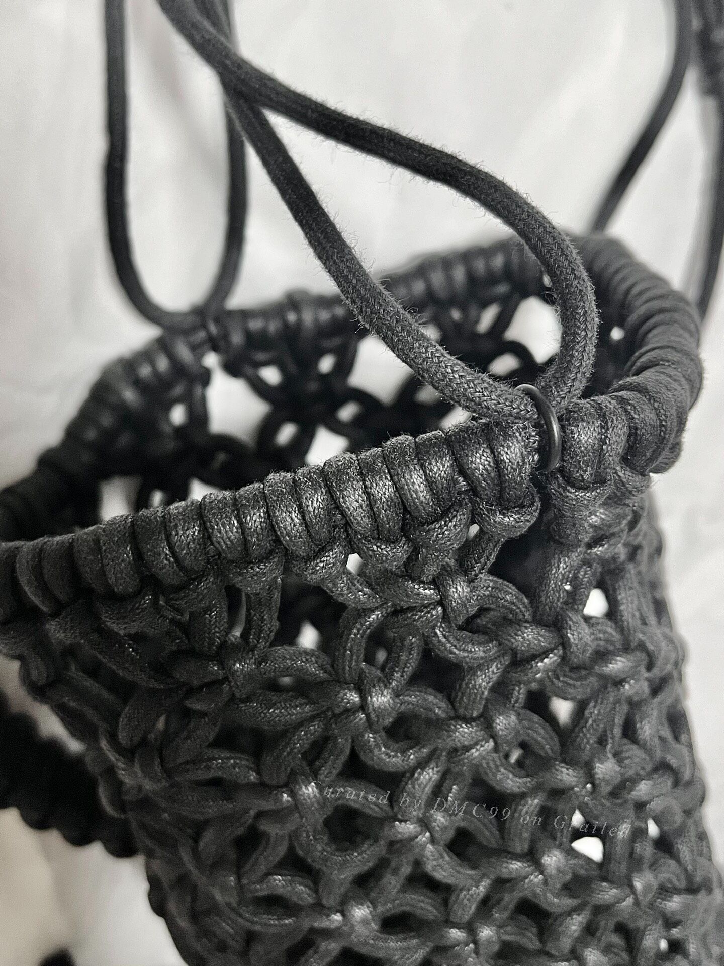Yohji Yamamoto Yohji Yamamoto Leather Cord Woven Tassel Bag Size ONE SIZE - 6 Thumbnail