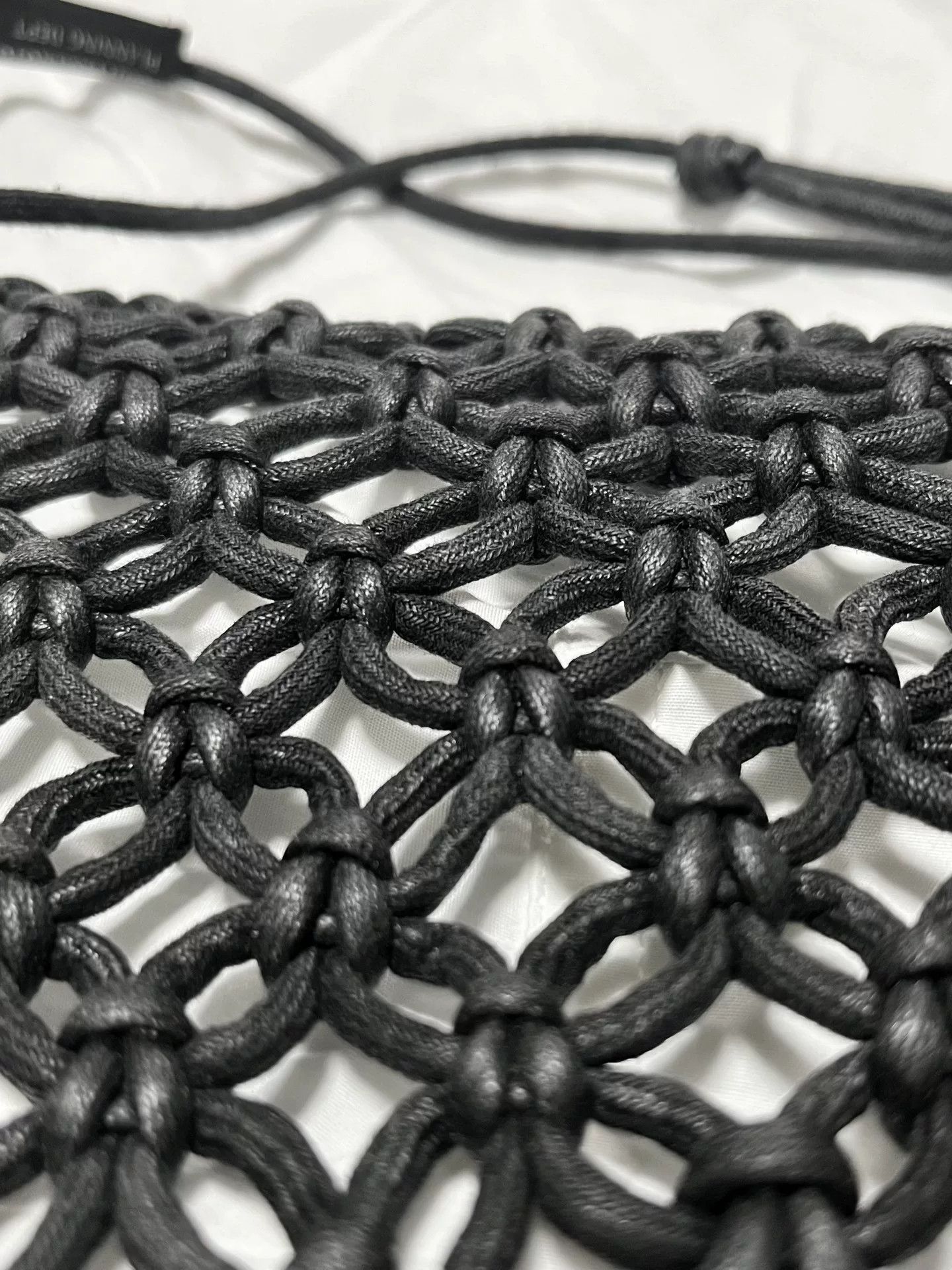 Yohji Yamamoto Yohji Yamamoto Leather Cord Woven Tassel Bag Size ONE SIZE - 7 Thumbnail