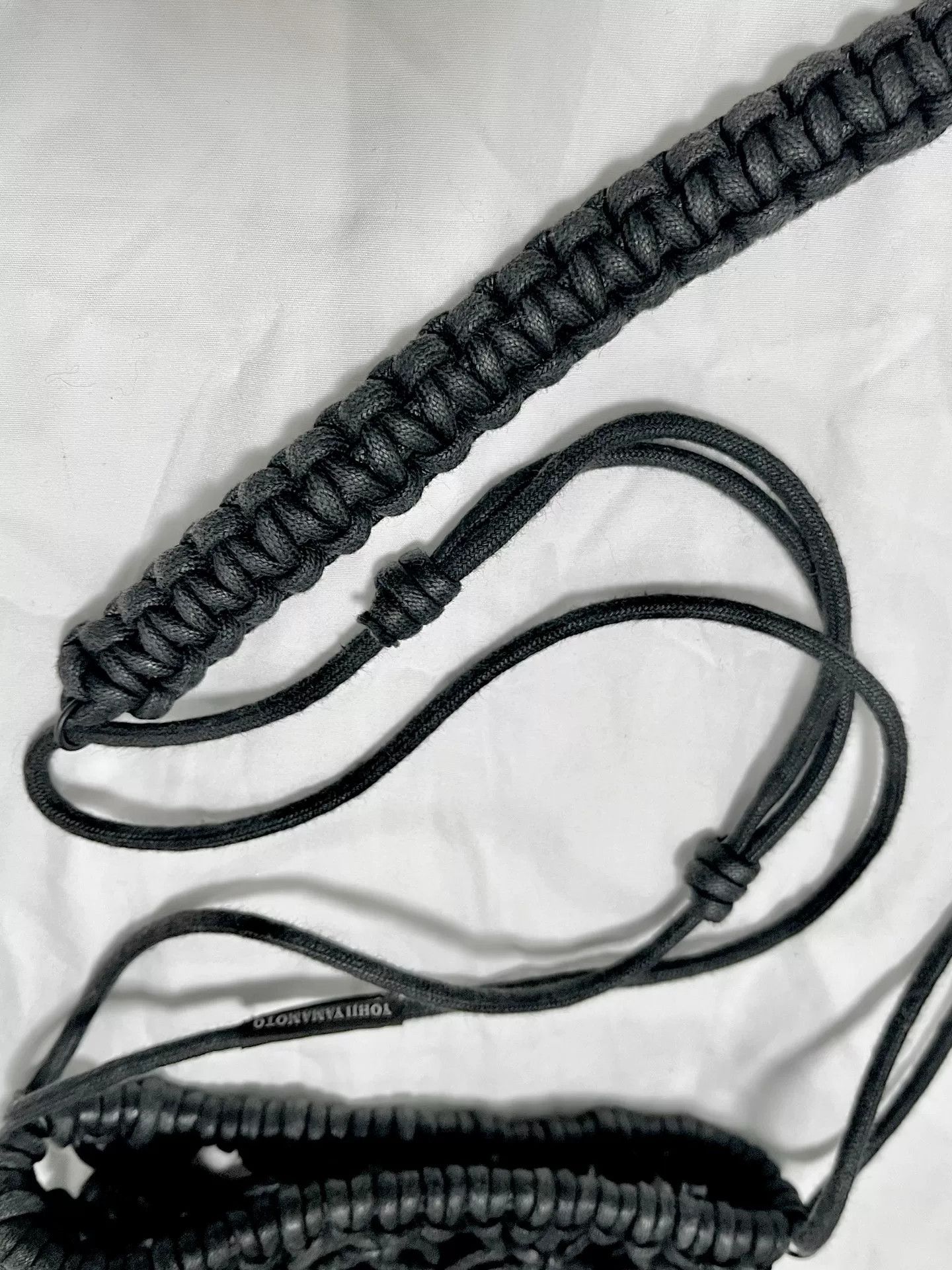 Yohji Yamamoto Yohji Yamamoto Leather Cord Woven Tassel Bag Size ONE SIZE - 4 Thumbnail