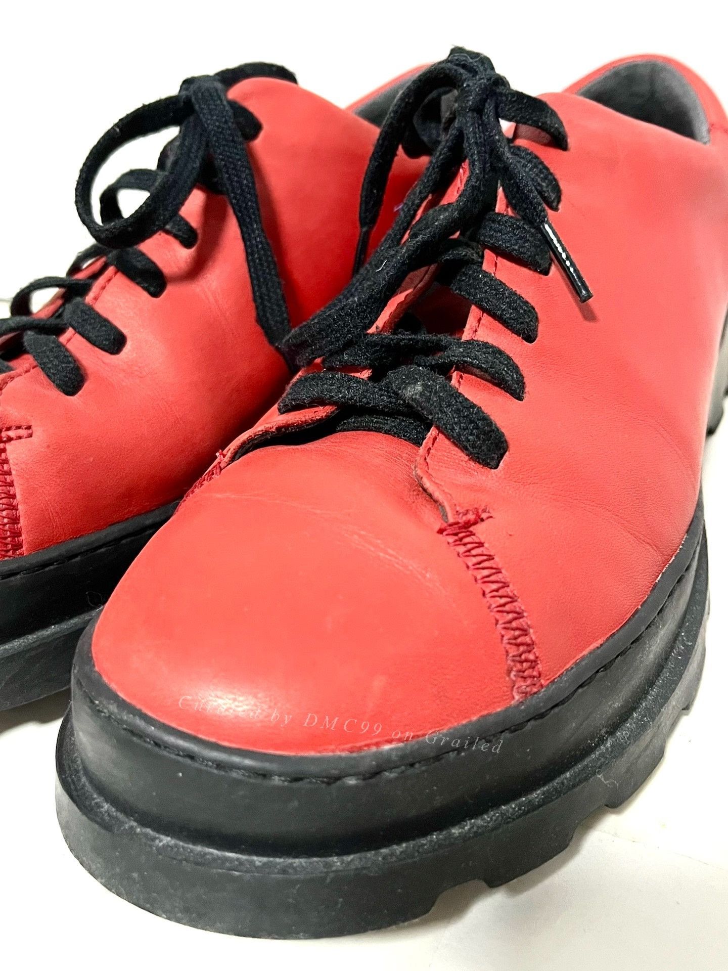 Camper Camper X32 Red Leather Casual Shoes Size US 10 / EU 43 - 3 Thumbnail