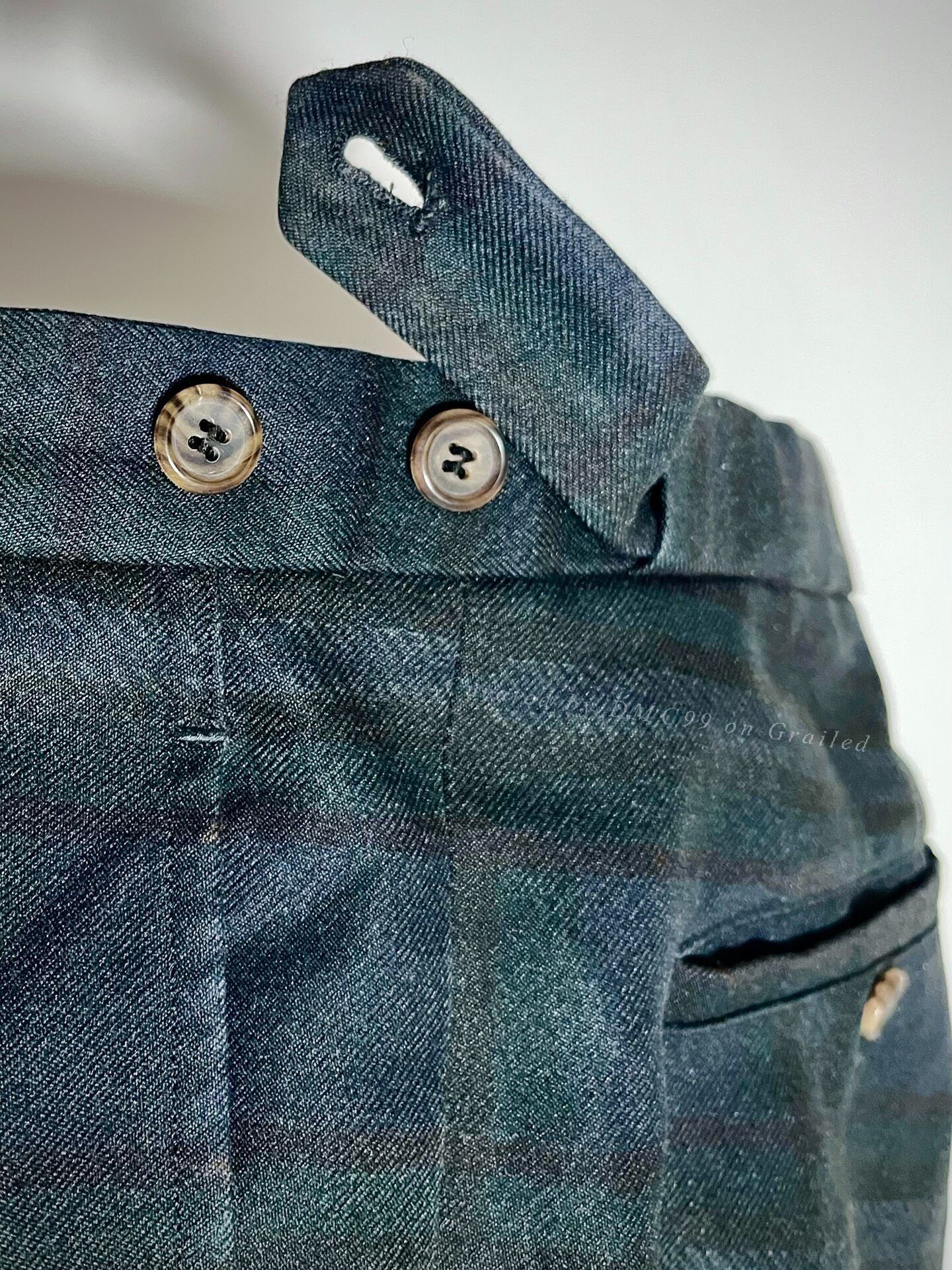 Comme des Garcons Comme des Garcons SHIRT Green Plaid Cropped Pants Size US 39 - 5 Thumbnail
