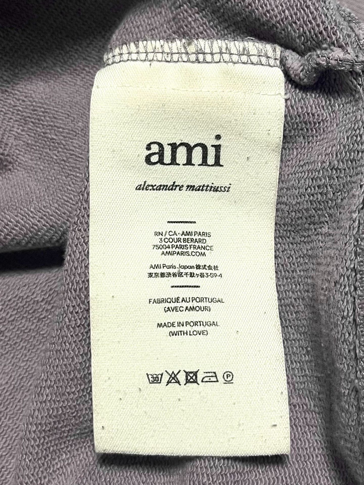 AMI AMI Alexandre Mattiussi Heart Embroidered Sweatshirt Size US XXL / EU 58 / 5 - 7 Thumbnail