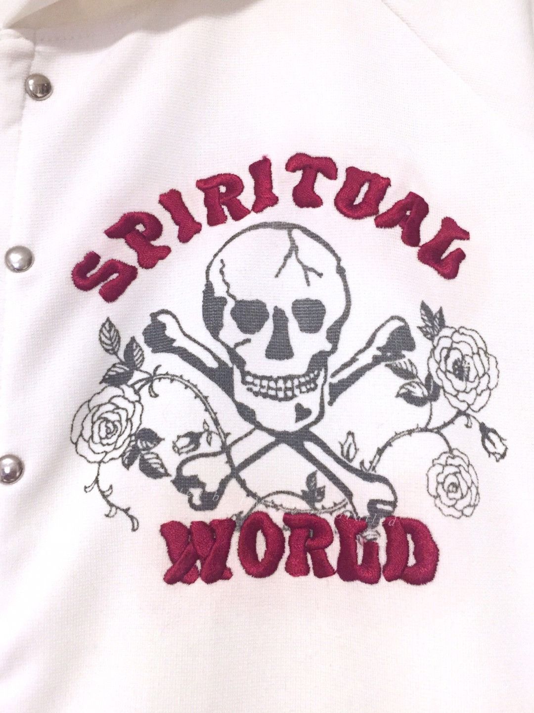 TUKI Punk Tinks Hooded Cardigan Skull Rose Size US M / EU 48-50 / 2 - 2 Thumbnail