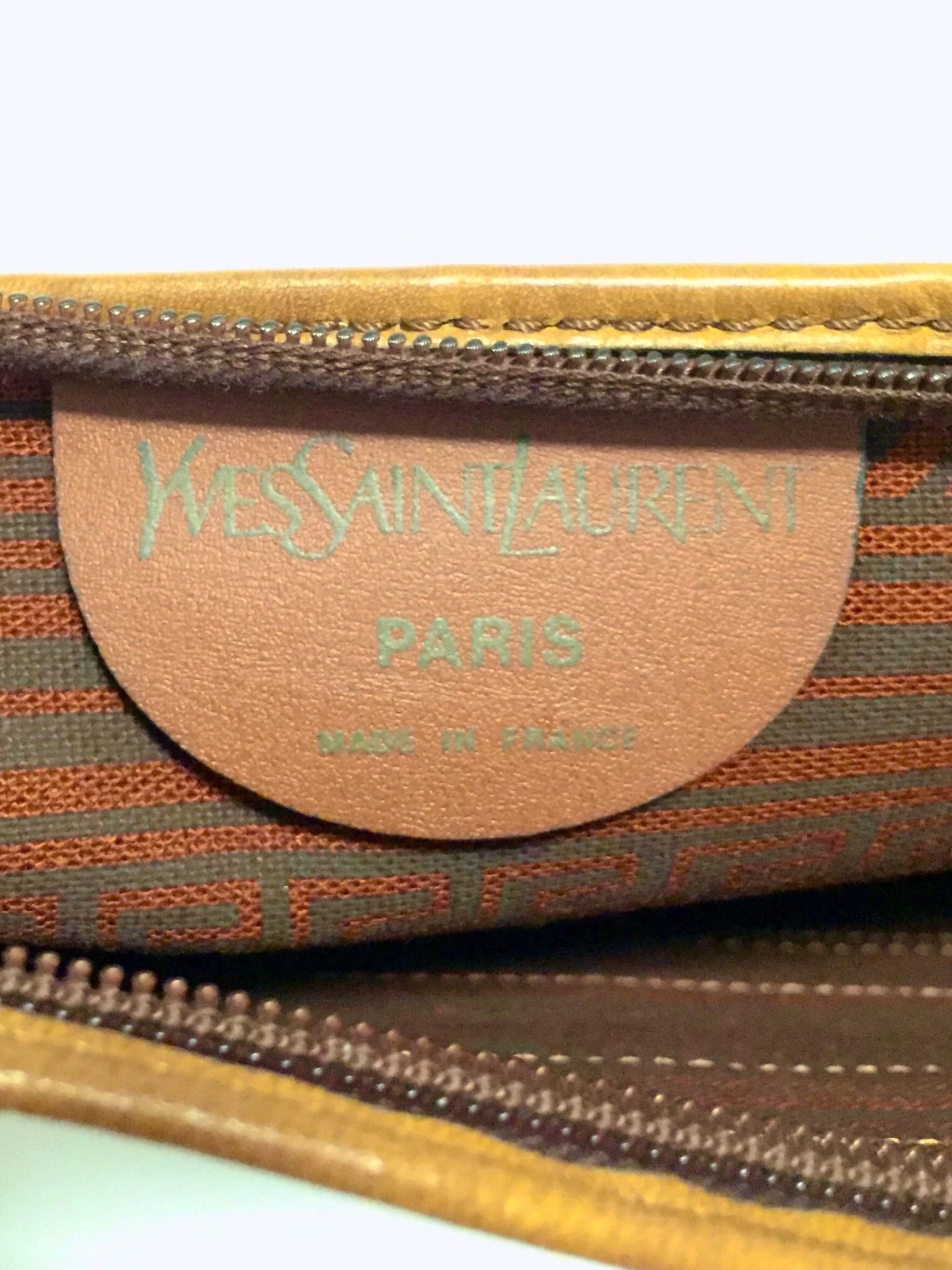 Saint Laurent Paris Saint Laurent Canvas Leather Cloud Logo Handbag Size ONE SIZE - 3 Thumbnail