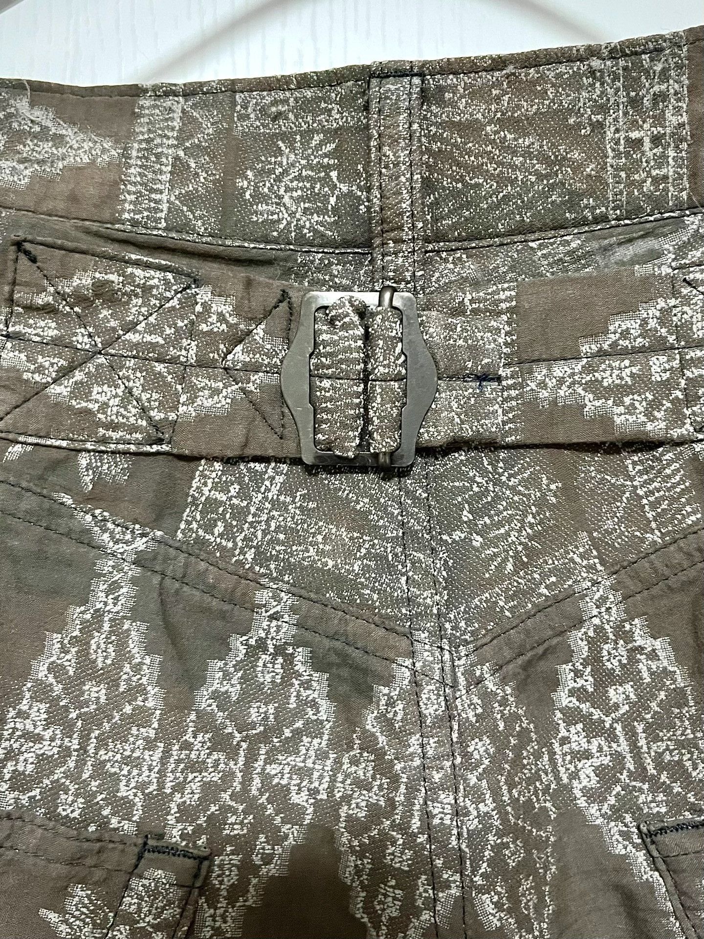 Yohji Yamamoto Yohji Yamamoto Y's Jacquard Cropped Pants Size 22" - 3 Thumbnail