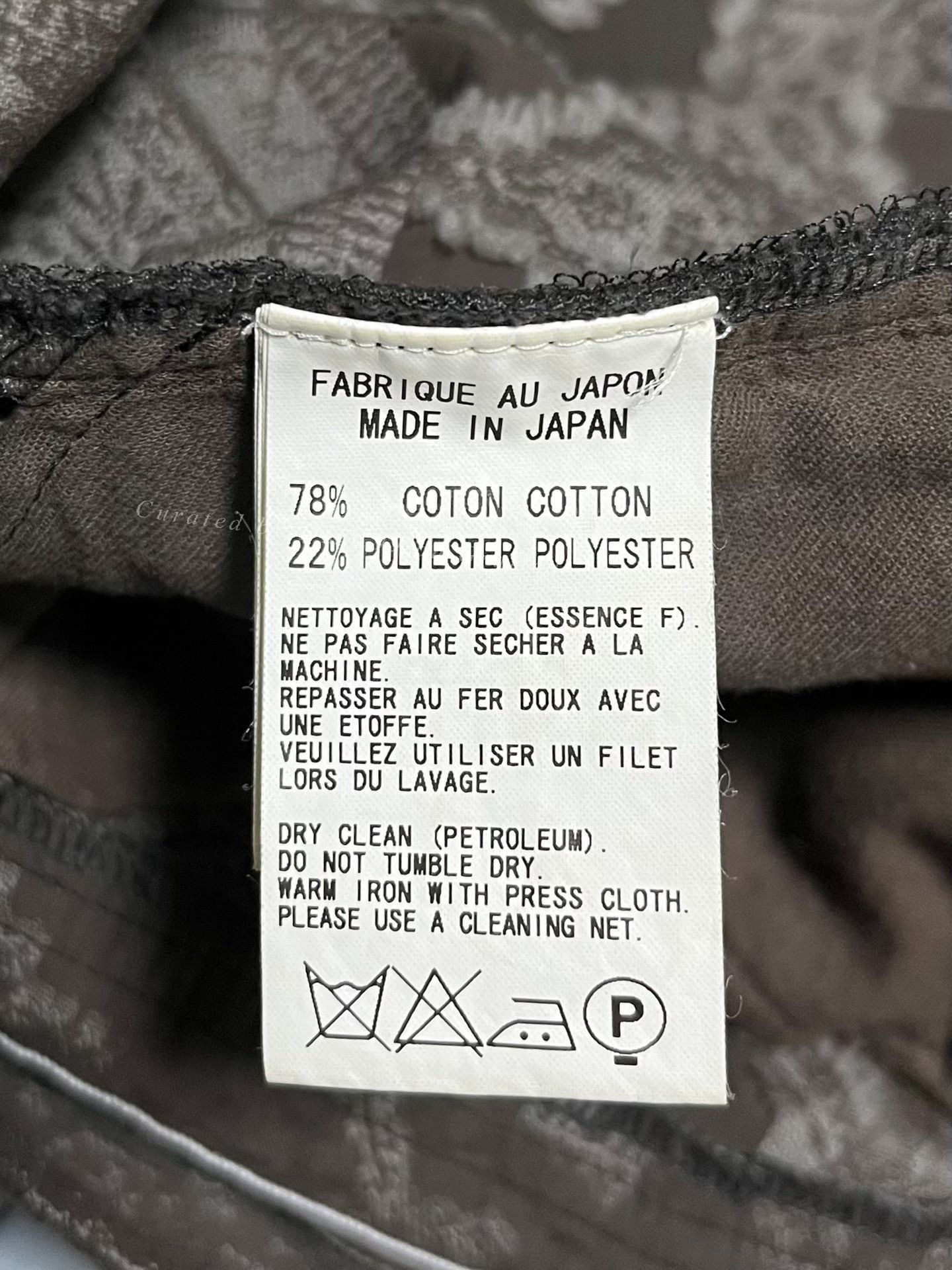 Yohji Yamamoto Yohji Yamamoto Y's Jacquard Cropped Pants Size 22" - 8 Thumbnail