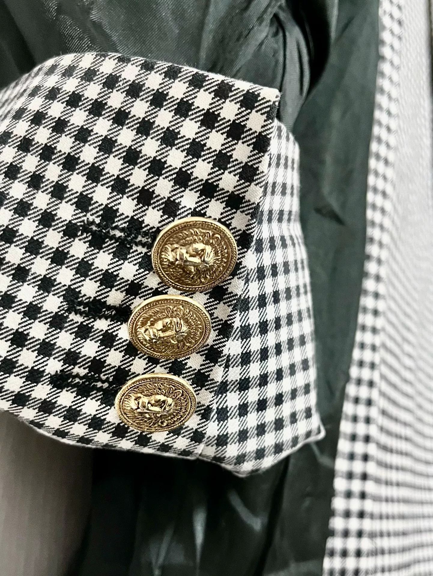 Versus Versace Versus Checkered Loose Fit Blazer Size US L / EU 52-54 / 3 - 7 Thumbnail