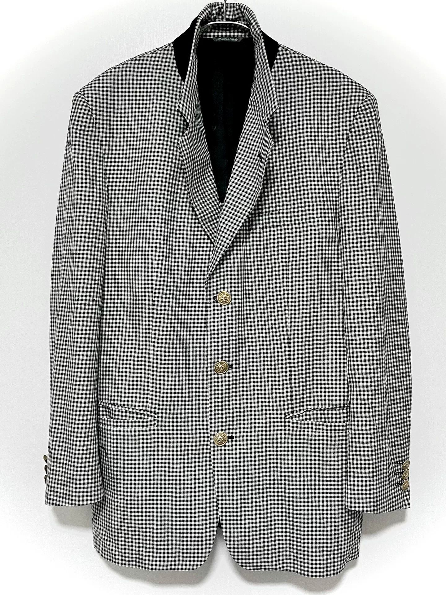 Versus Versace Versus Checkered Loose Fit Blazer Size US L / EU 52-54 / 3 - 4 Thumbnail