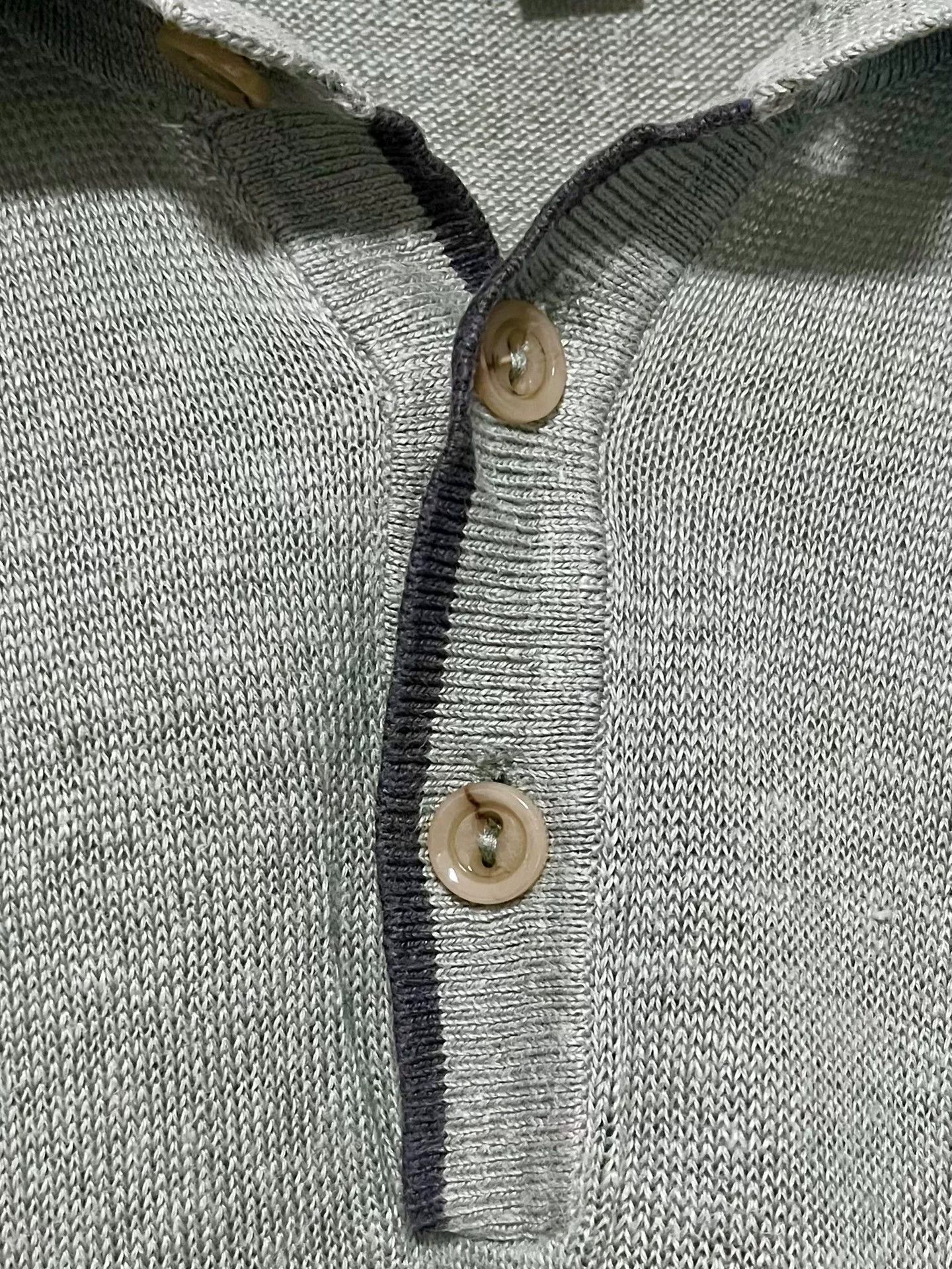 Armani Armani Collezioni Linen Polo Shirt Size US L / EU 52-54 / 3 - 3 Thumbnail