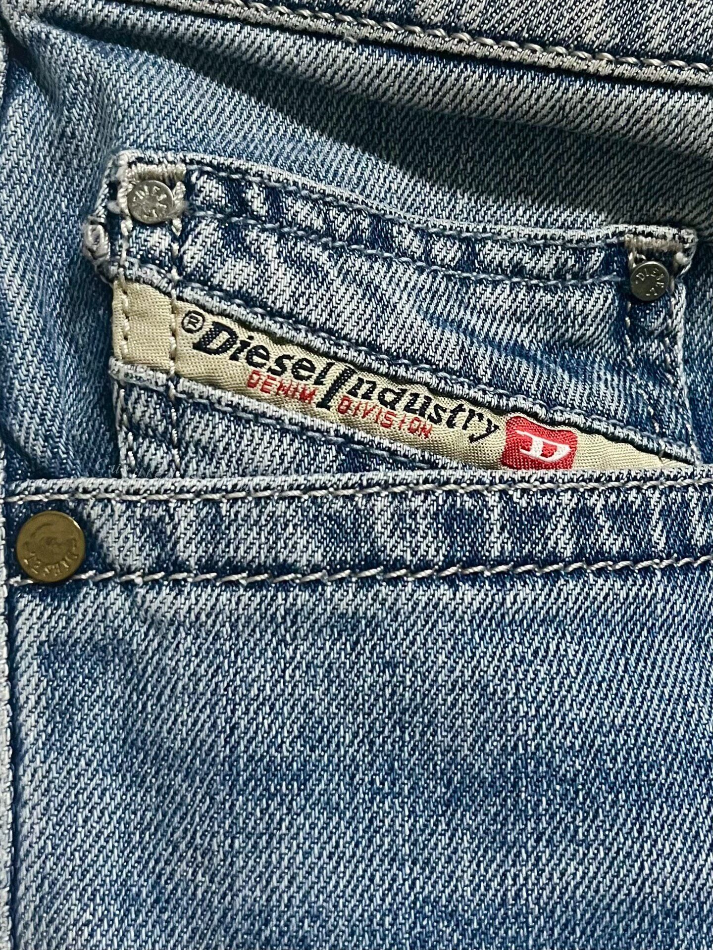 Diesel Diesel Washed Blue Slim Fit Jeans Size US 31 - 3 Thumbnail