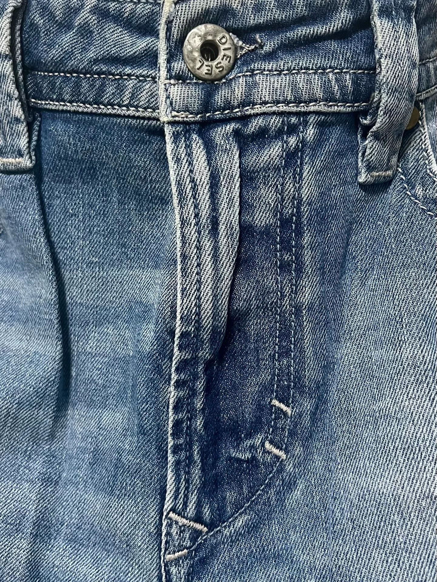Diesel Diesel Washed Blue Slim Fit Jeans Size US 31 - 2 Thumbnail
