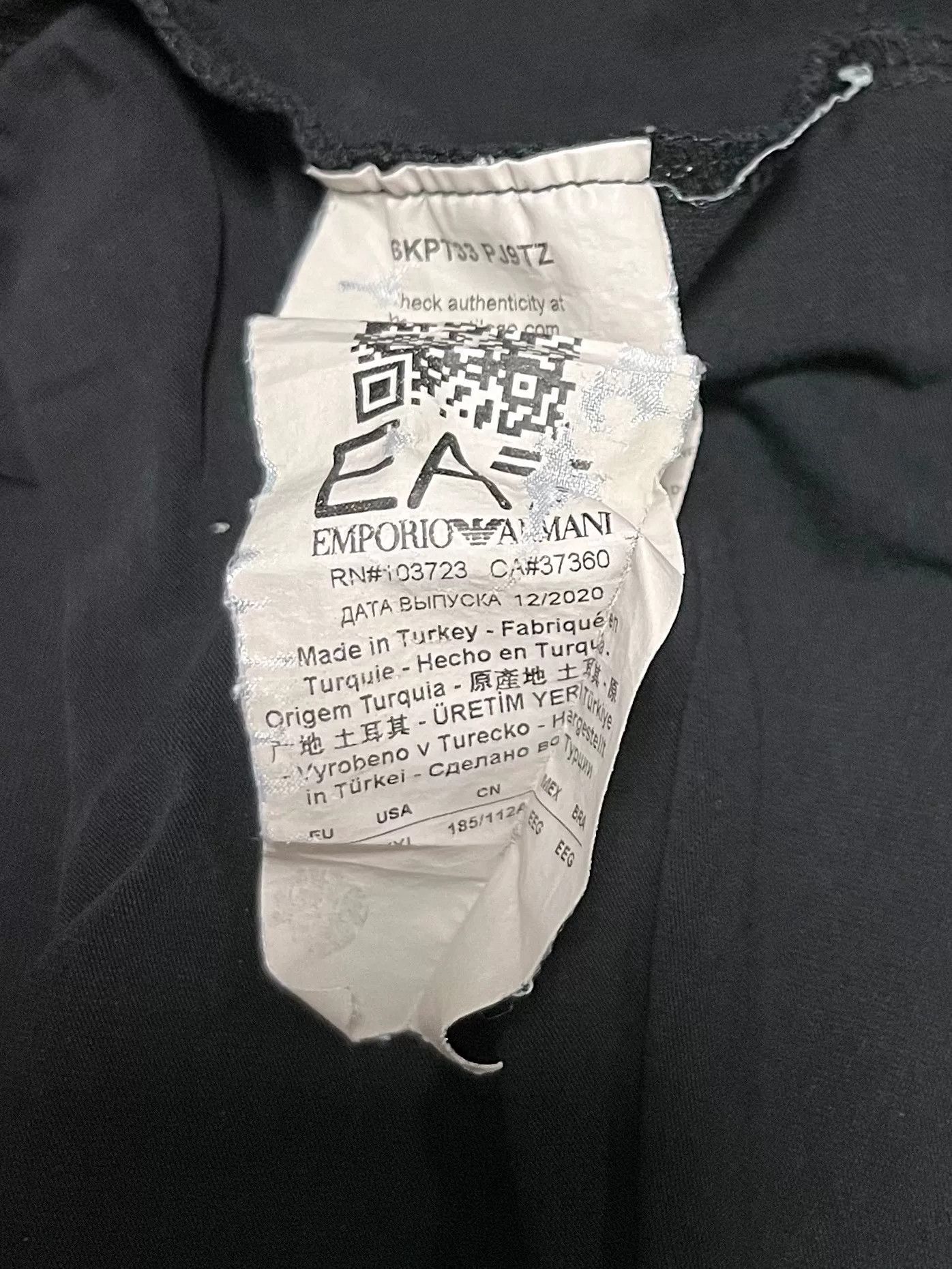 Emporio Armani Emporio Armani Long-Sleeve T-Shirt Size US XXL / EU 58 / 5 - 5 Thumbnail