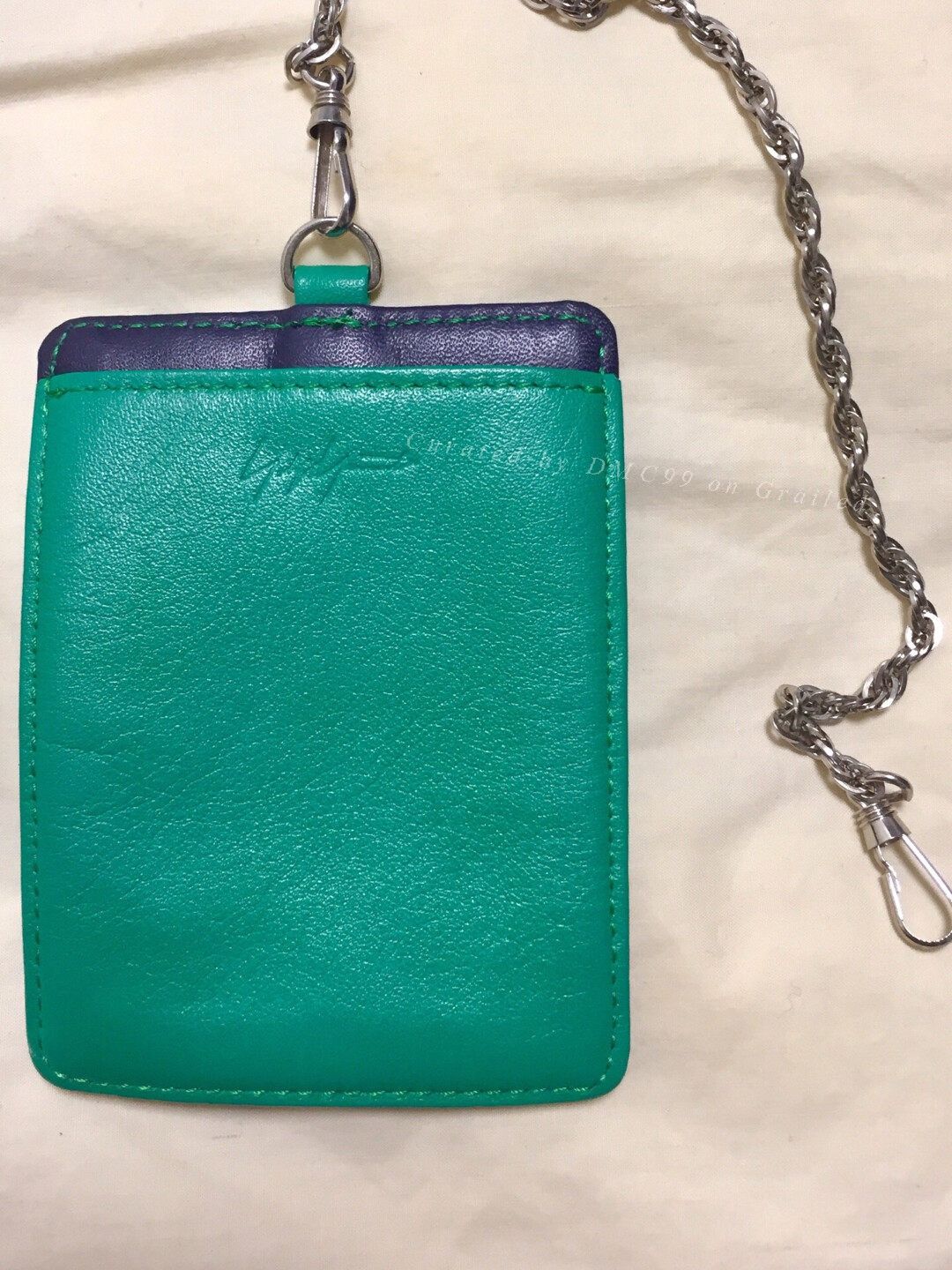 Yohji Yamamoto Yohji Yamamoto Main Line Green Card Case Size ONE SIZE - 2 Thumbnail