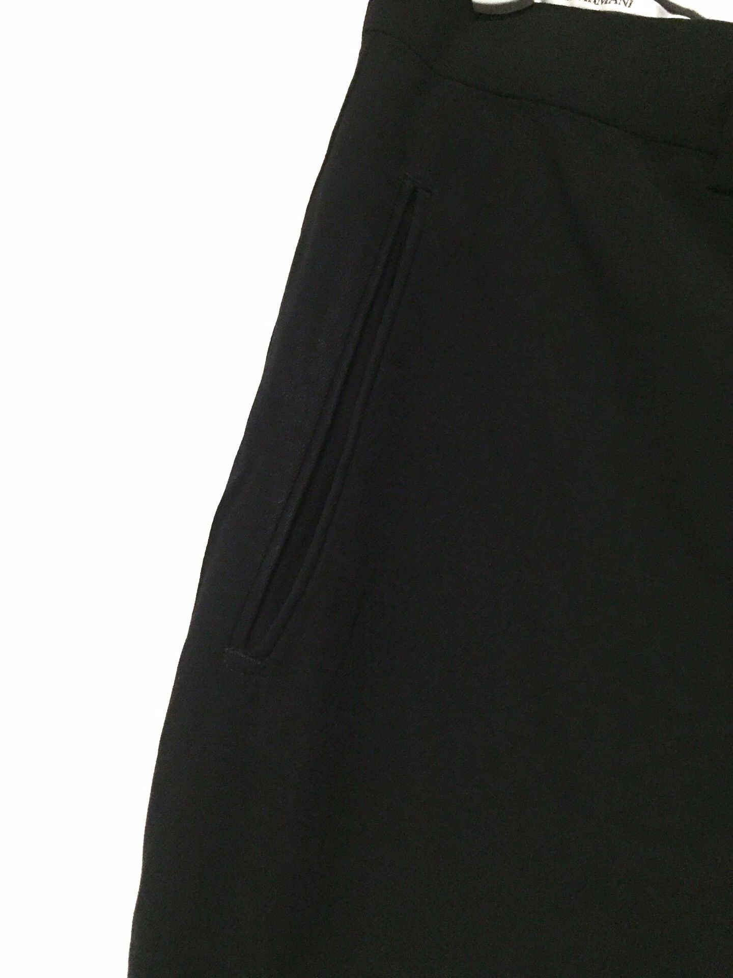 Armani Armani Black Wool Trousers Size US 36 / EU 52 - 3 Thumbnail