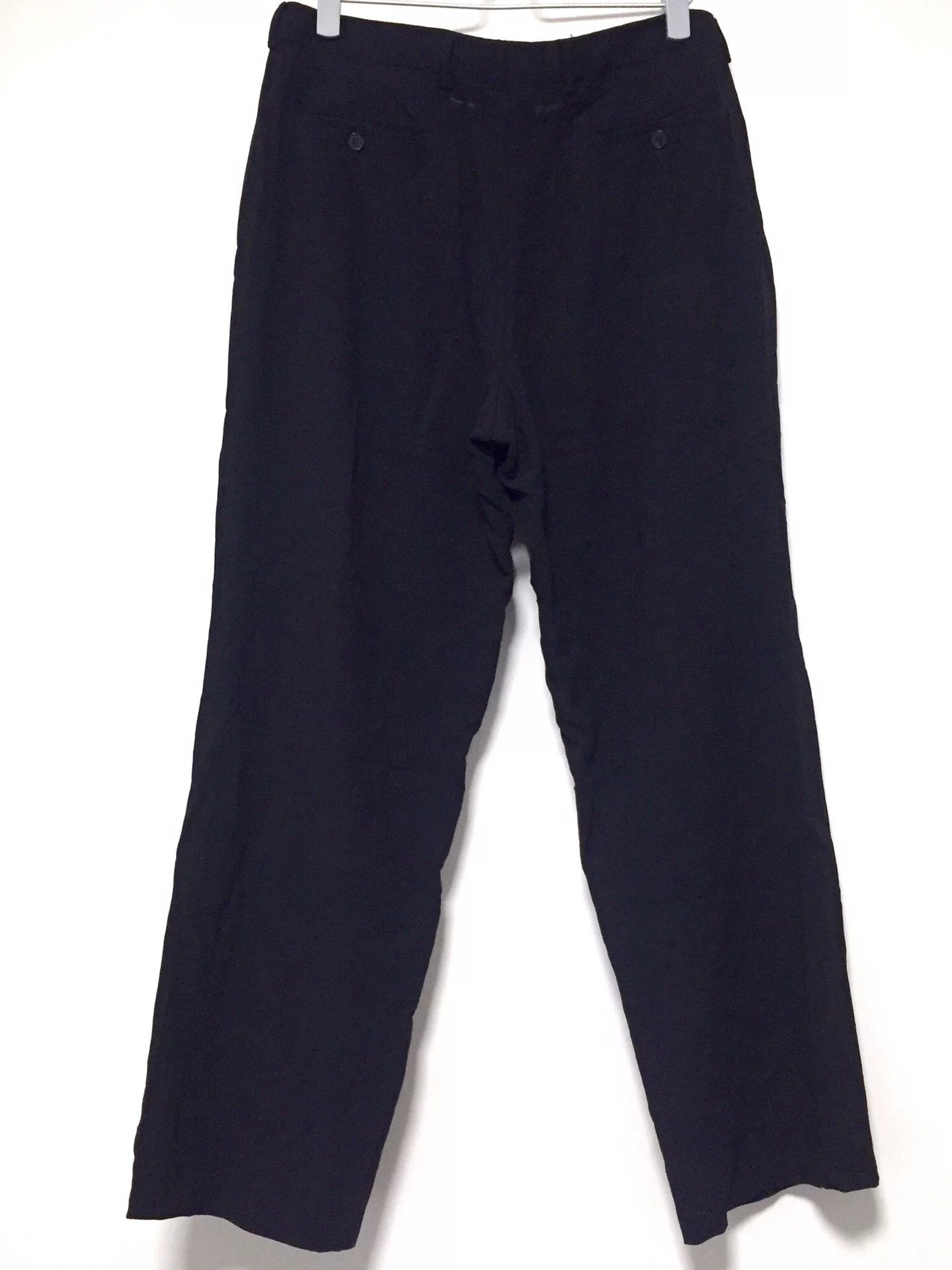 Armani Armani Black Wool Trousers Size US 36 / EU 52 - 4 Thumbnail