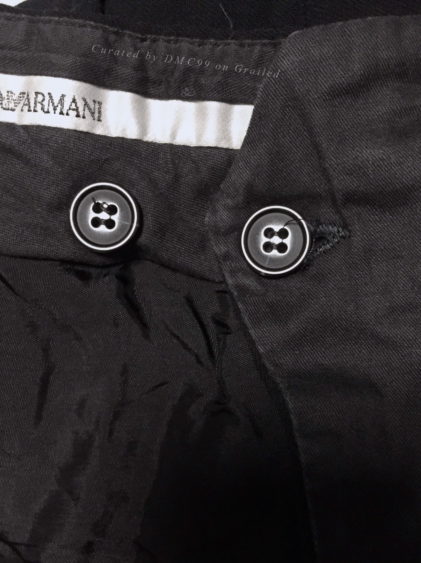 Armani Armani Black Wool Trousers Size US 36 / EU 52 - 6 Thumbnail