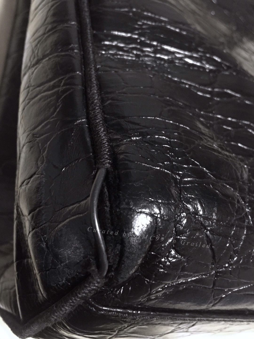 Salvatore Ferragamo Salvatore Feragamo Limited Crocodile Black Bag Size ONE SIZE - 9 Thumbnail