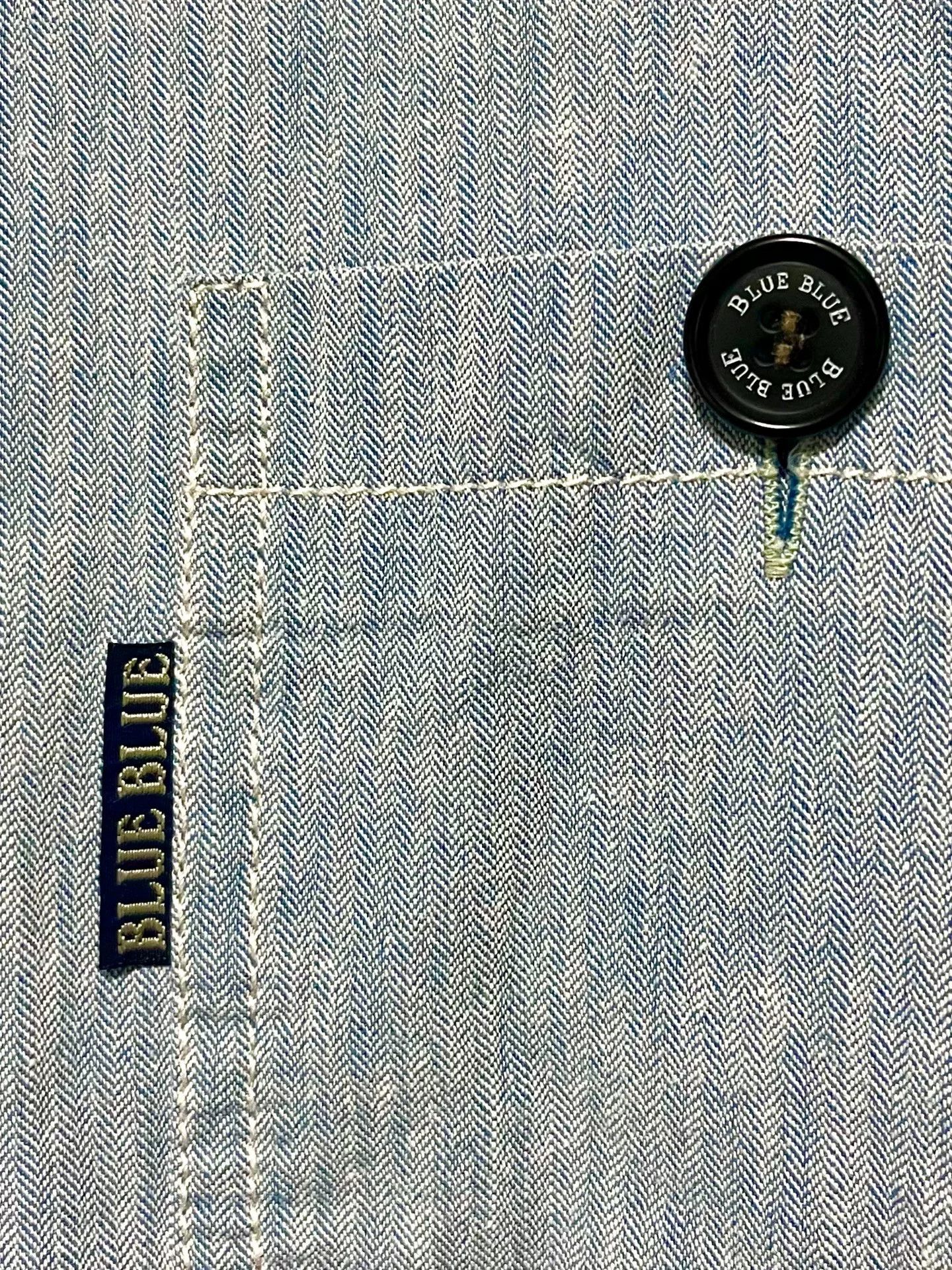 Blue Blue Japan Herringbone Indigo Denim Long Workwear Size US L / EU 52-54 / 3 - 3 Thumbnail