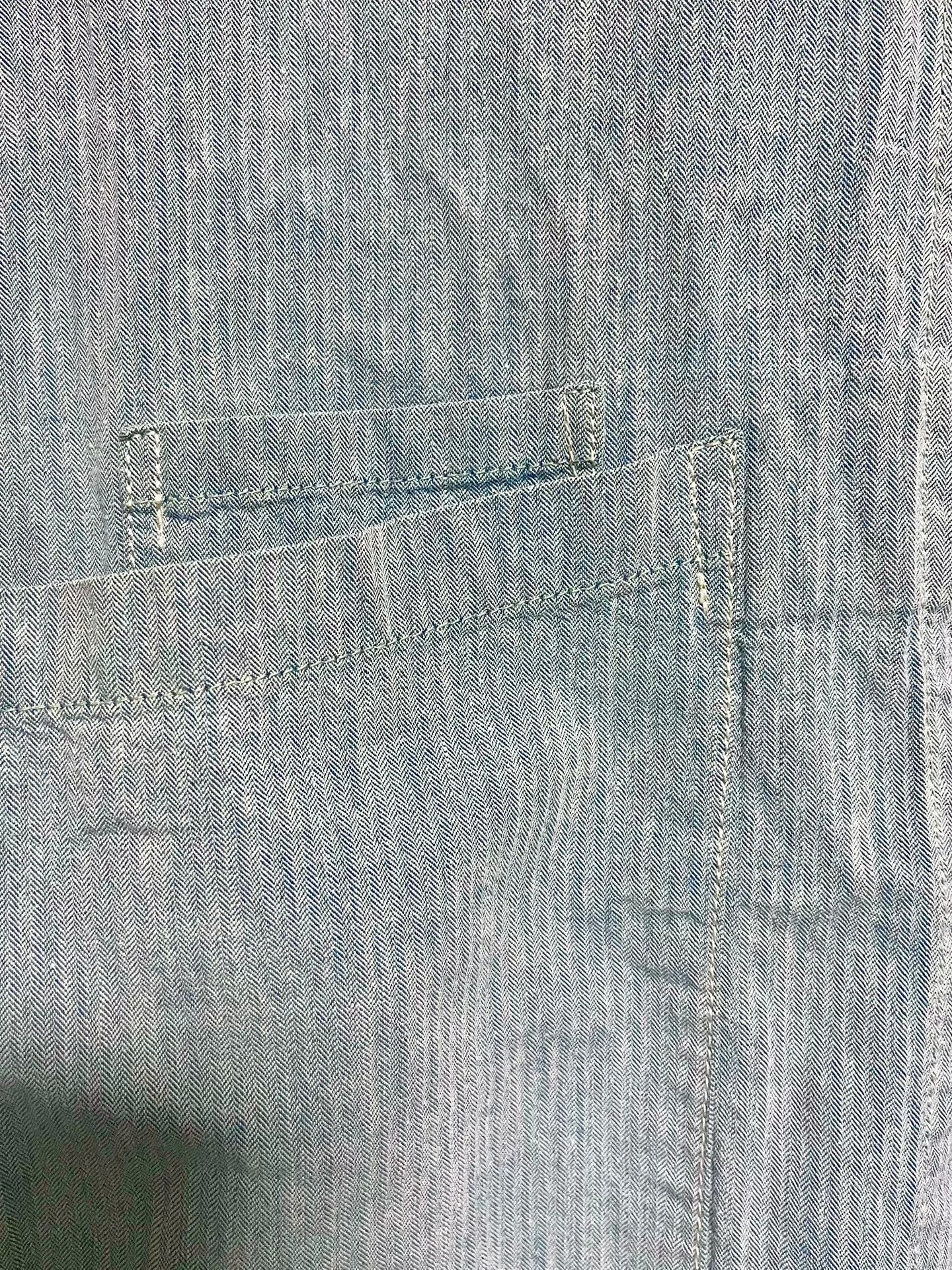 Blue Blue Japan Herringbone Indigo Denim Long Workwear Size US L / EU 52-54 / 3 - 4 Thumbnail