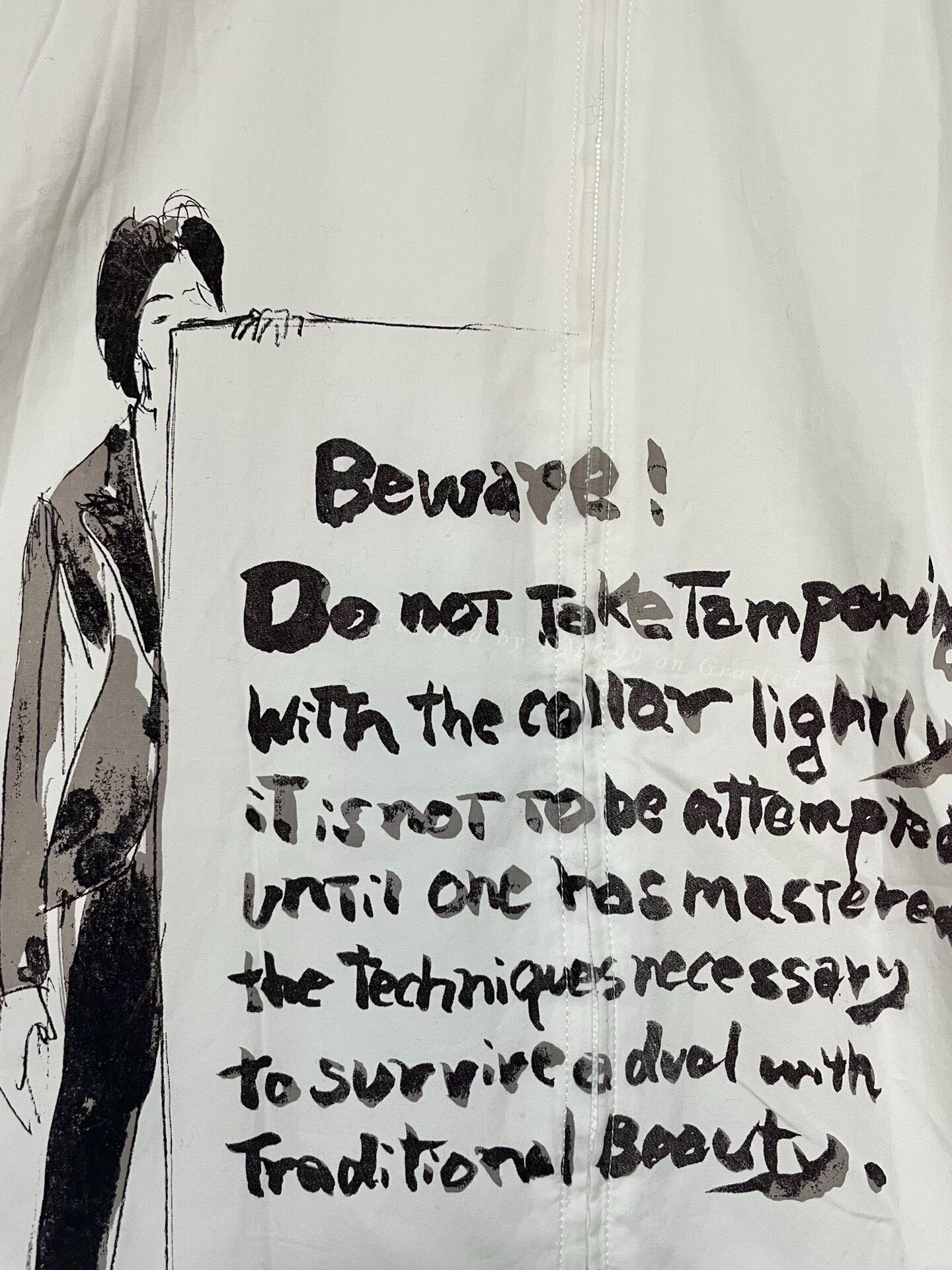 Yohji Yamamoto Yohji Yamamoto Runway White Shirt Trench Size M / US 6-8 / IT 42-44 - 6 Thumbnail