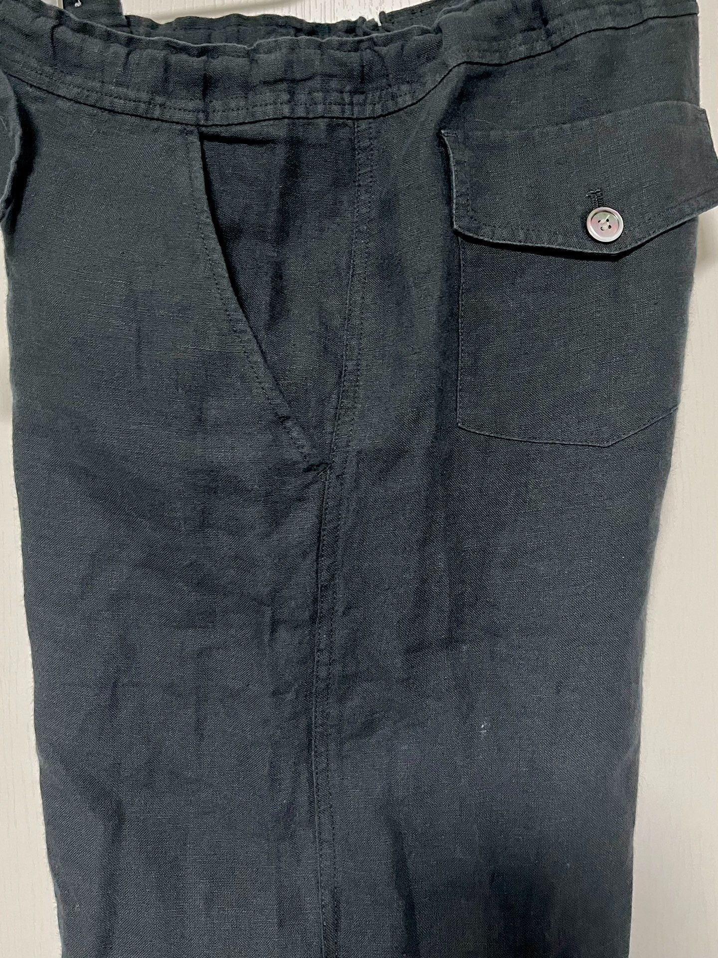 Christopher Nemeth NEMETH Tailored Black Linen Pants Size US 32 / EU 48 - 6 Thumbnail