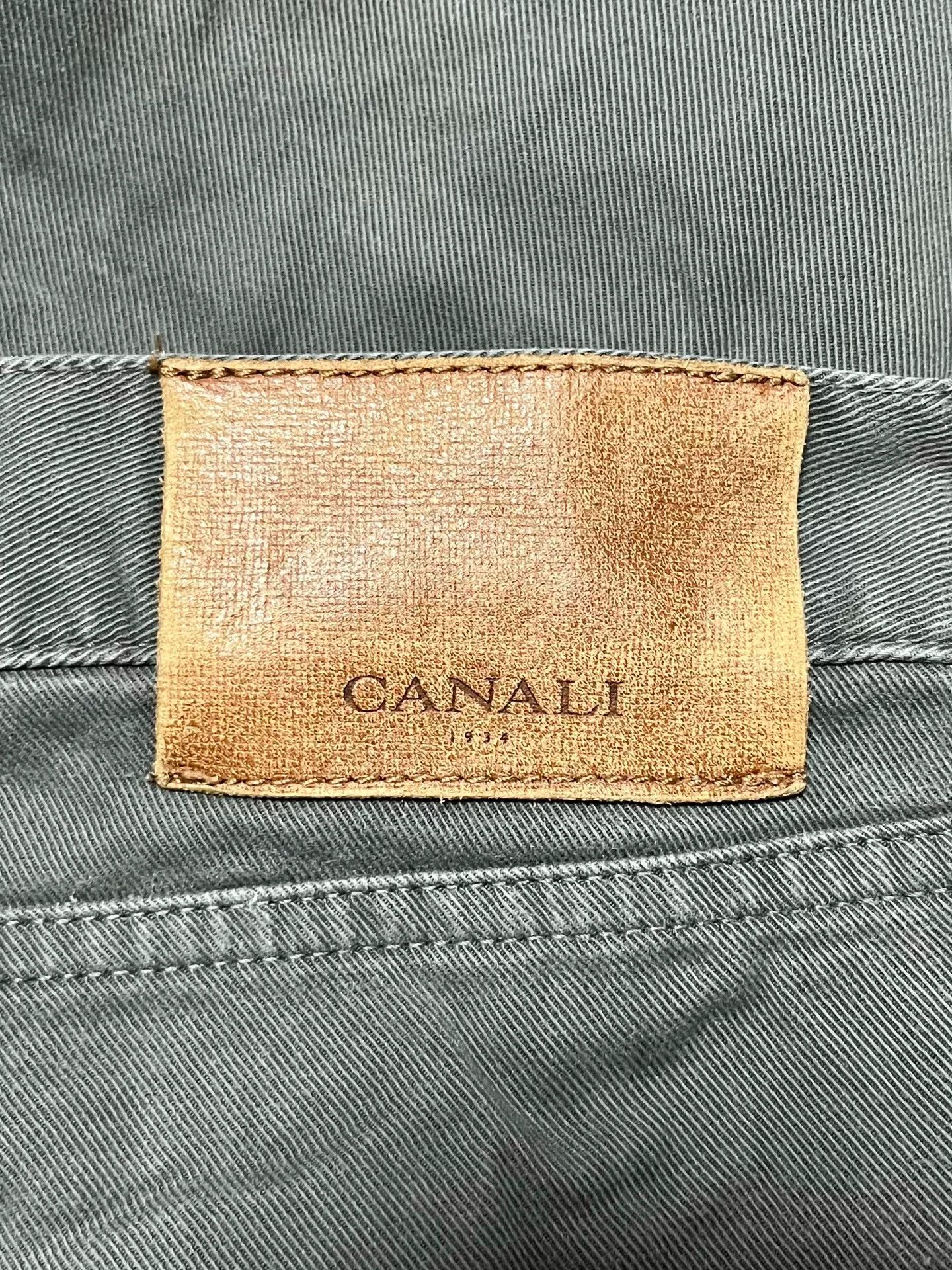 Canali Canali Gray Twill Jeans Size US 43 - 3 Thumbnail