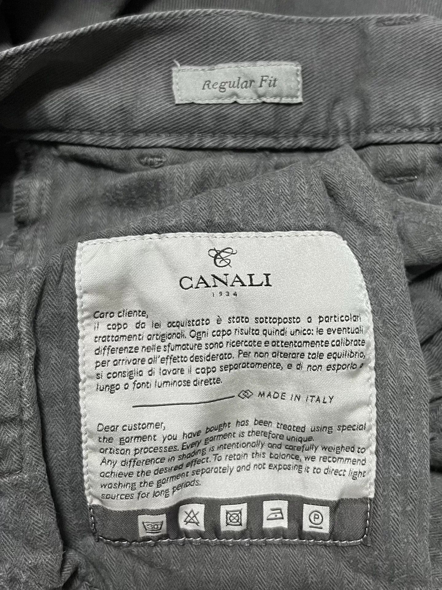 Canali Canali Gray Twill Jeans Size US 43 - 6 Thumbnail