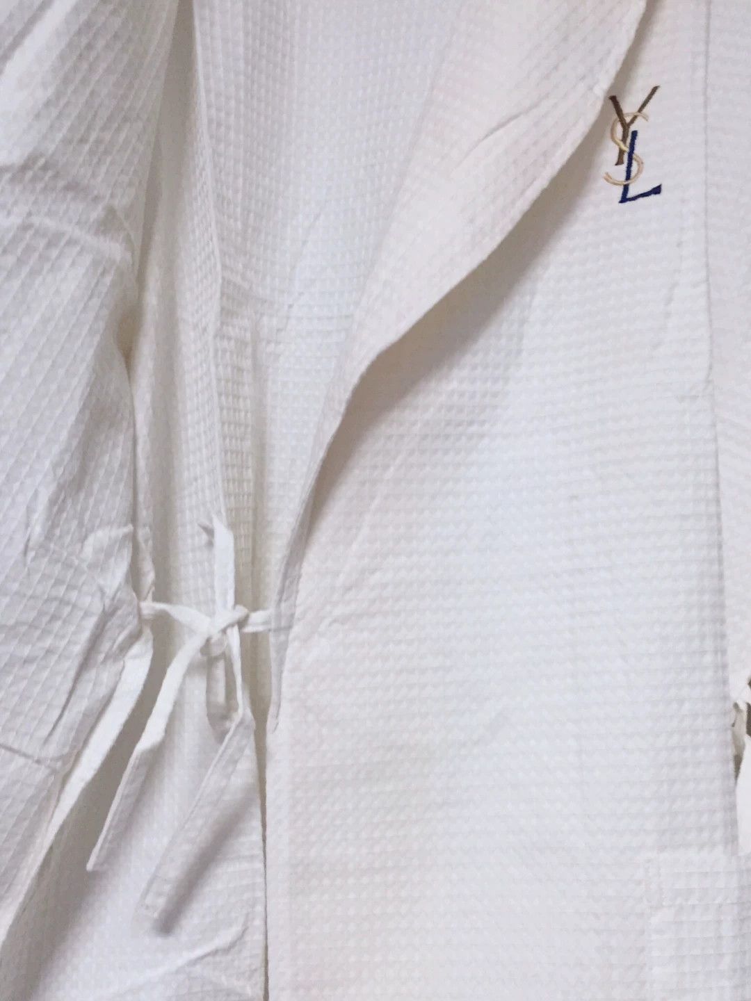 Saint Laurent Paris Saint Laurent YSL Embroidered Waffle Robe Size US M / EU 48-50 / 2 - 3 Thumbnail