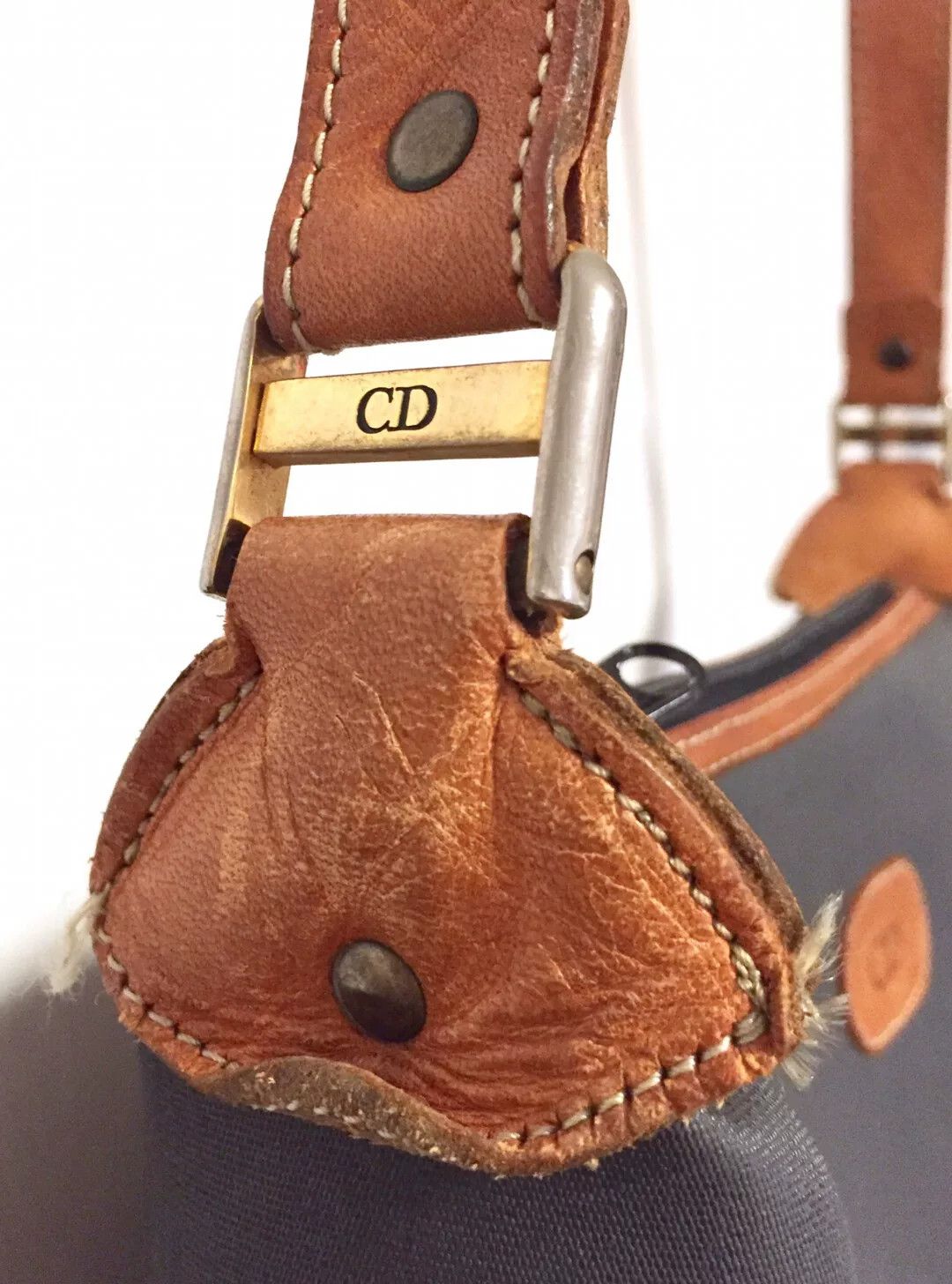 Dior Dior Vintage Gray Crossbody Bag Size ONE SIZE - 4 Thumbnail