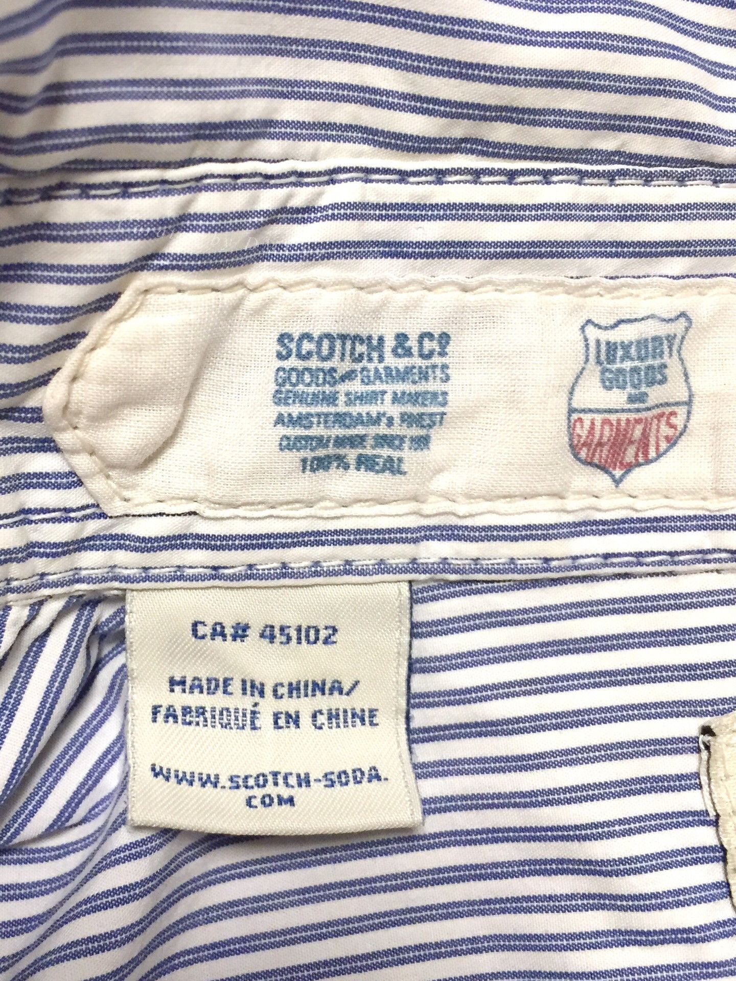 Scotch & Soda Scotch & Soda Striped Shirt Size US L / EU 52-54 / 3 - 9 Thumbnail