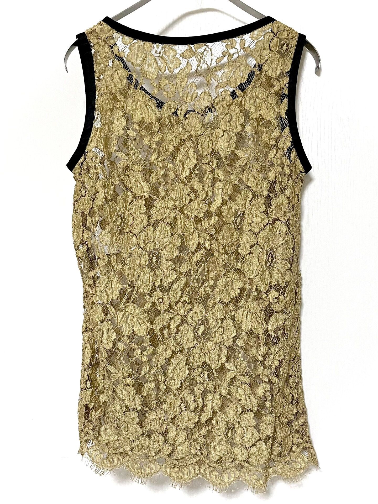 Dolce & Gabbana Dolce Gabbana Gold Lace Vest Size M / US 6-8 / IT 42-44 - 4 Thumbnail