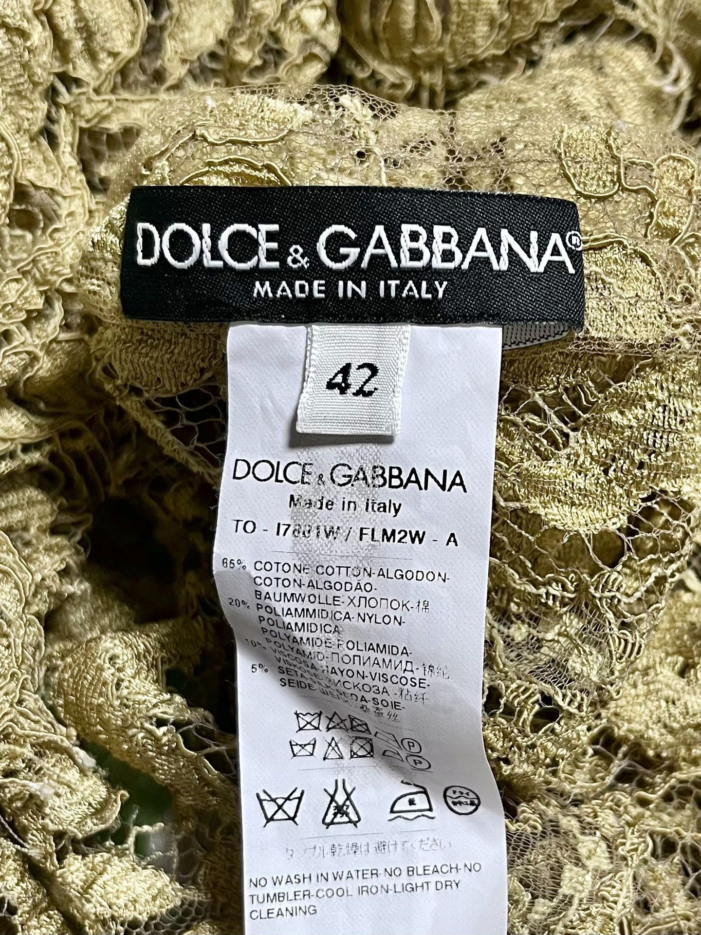 Dolce & Gabbana Dolce Gabbana Gold Lace Vest Size M / US 6-8 / IT 42-44 - 3 Thumbnail